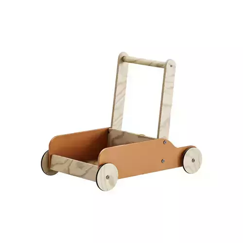Bonnie Wooden Push Cart by Liewood 3D model