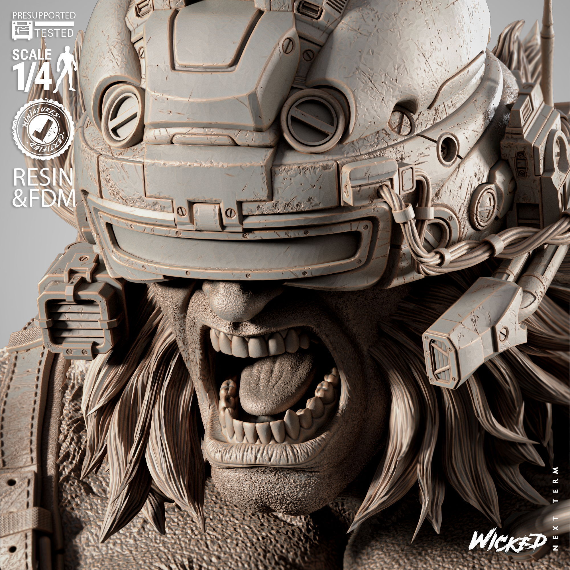 Wicked Movies Weapon X Portrait Bust 3D print model_19