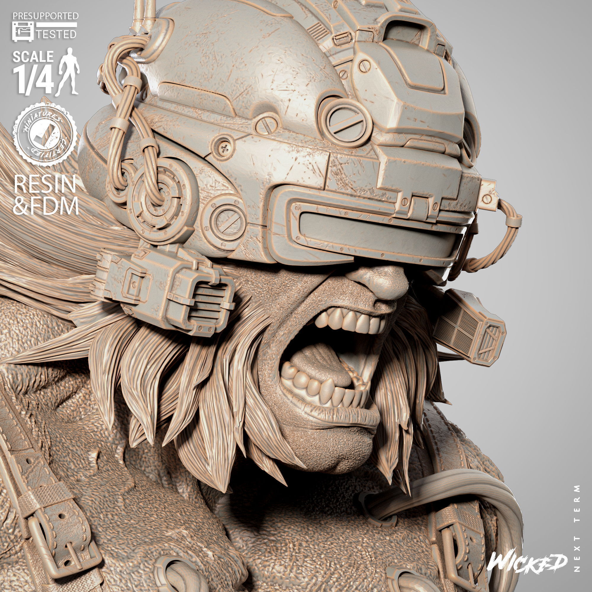 Wicked Movies Weapon X Portrait Bust 3D print model_29