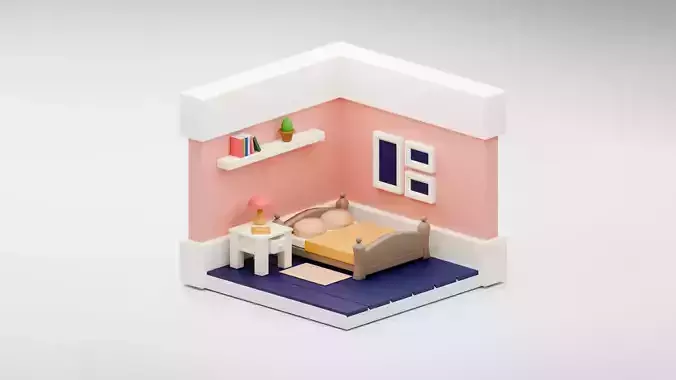Isometric Bedroom