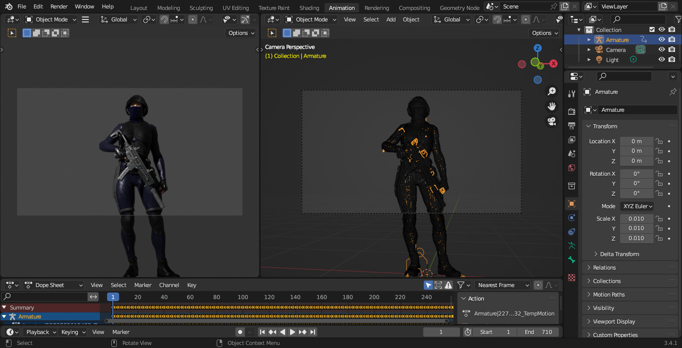 Female SWAT Soldier Free 3D model_22