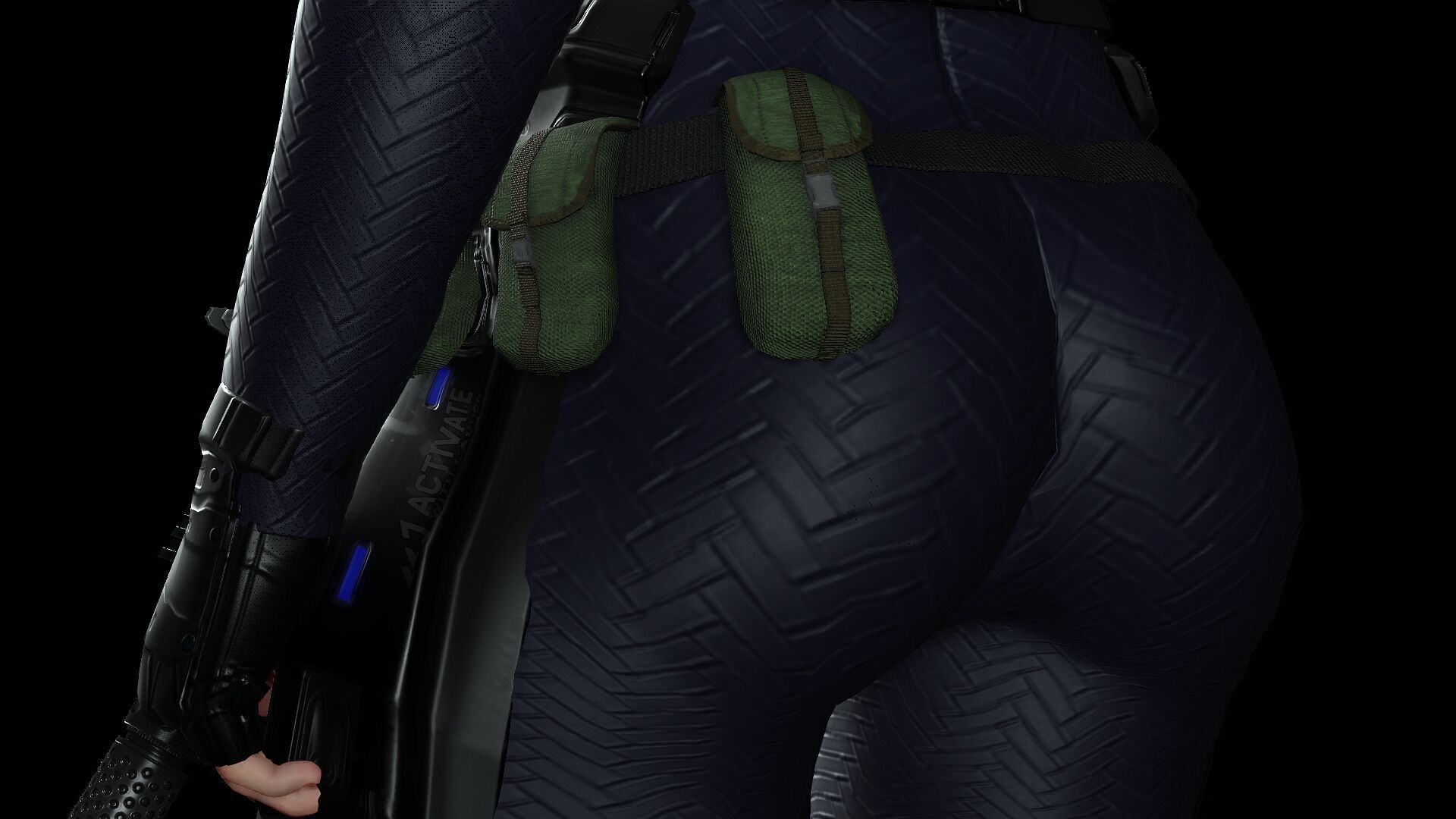 Female SWAT Soldier Free 3D model_6