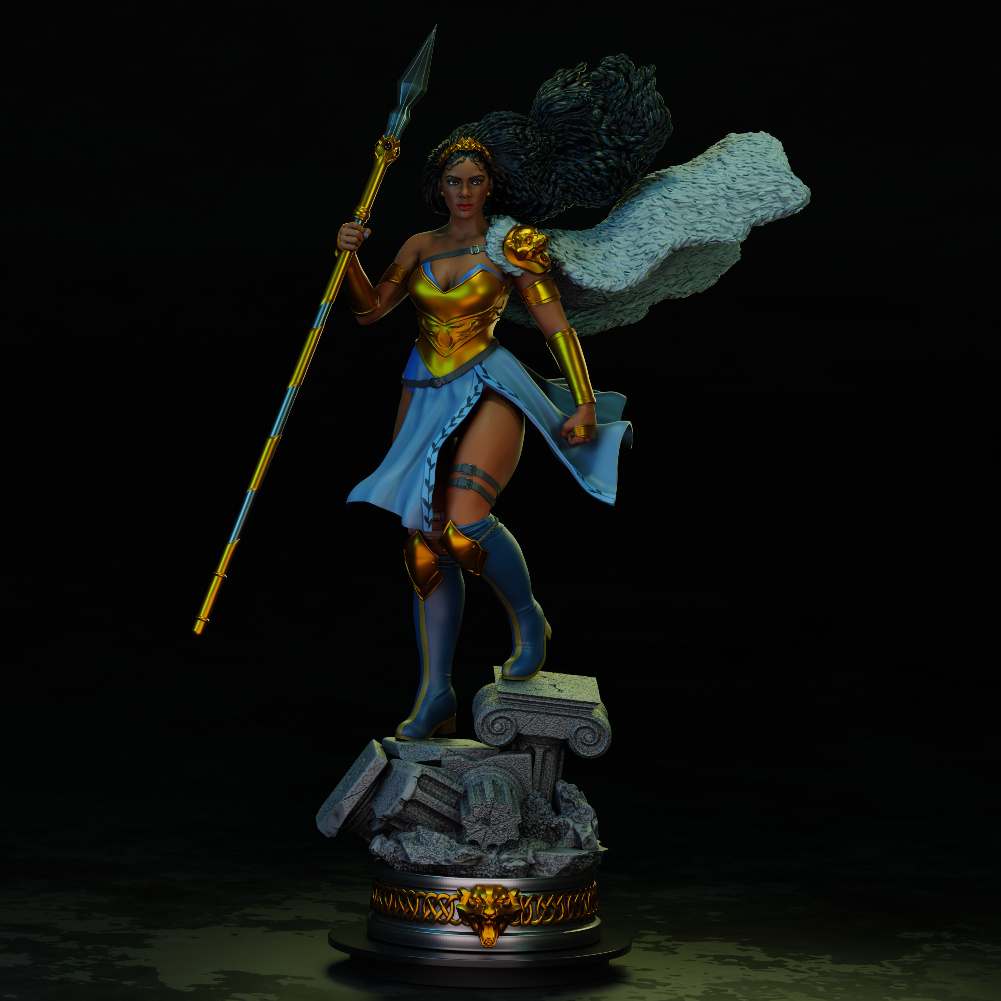Nubia Wonder Woman 3D print model_1