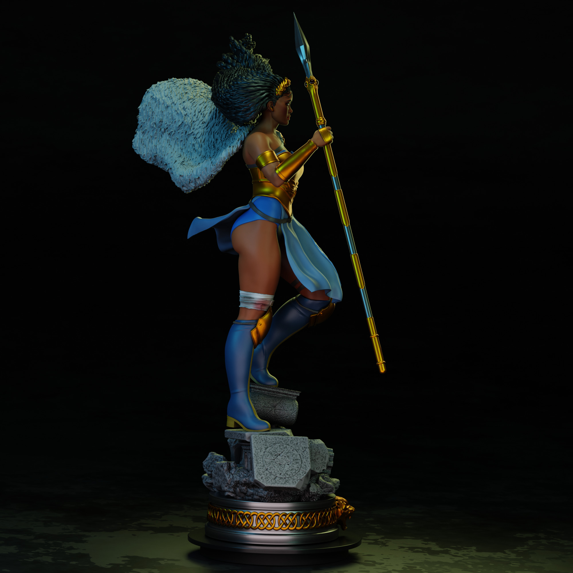 Nubia Wonder Woman 3D print model_3