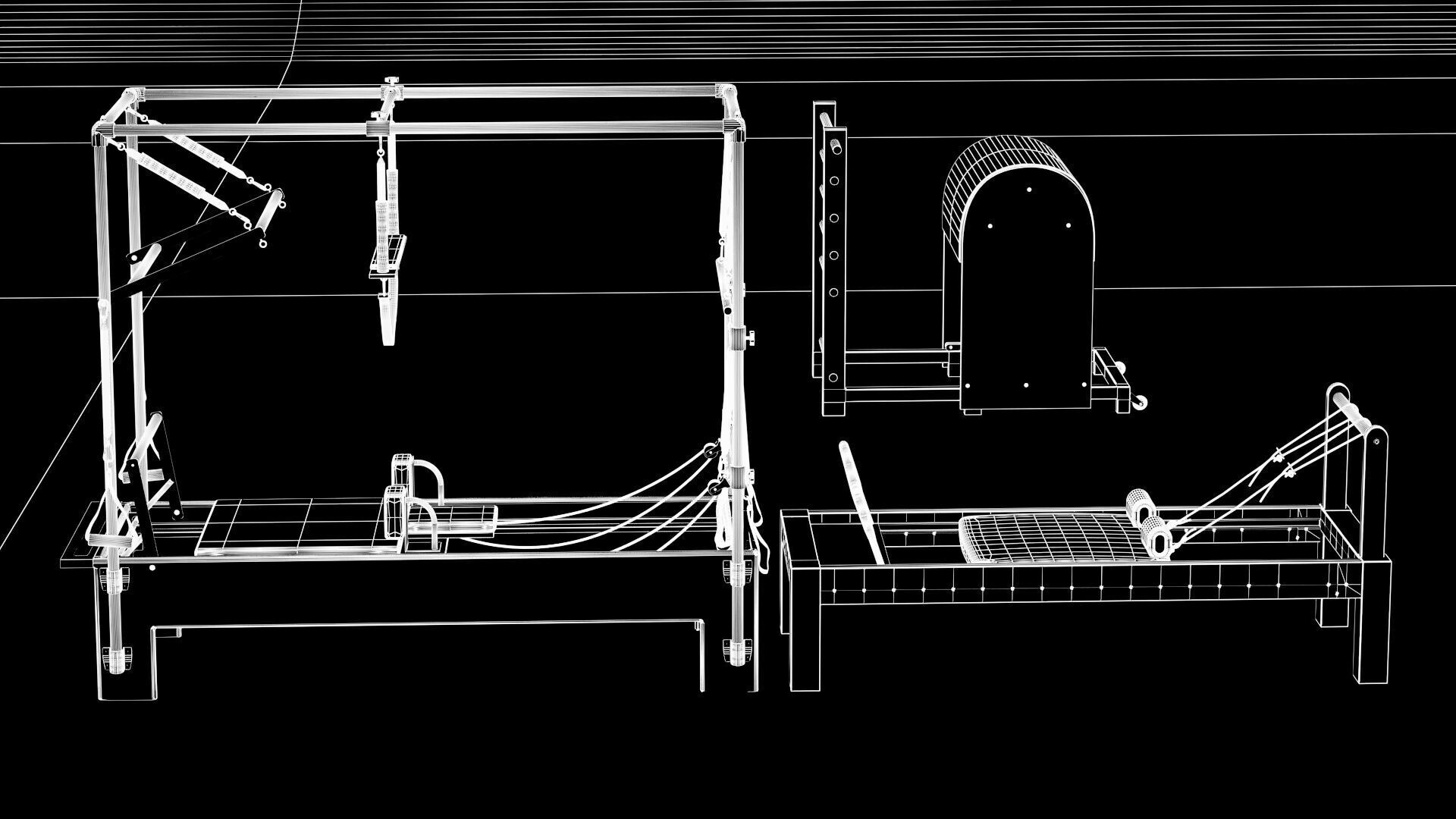 Medical Rehabilitation Bed 3D model_8