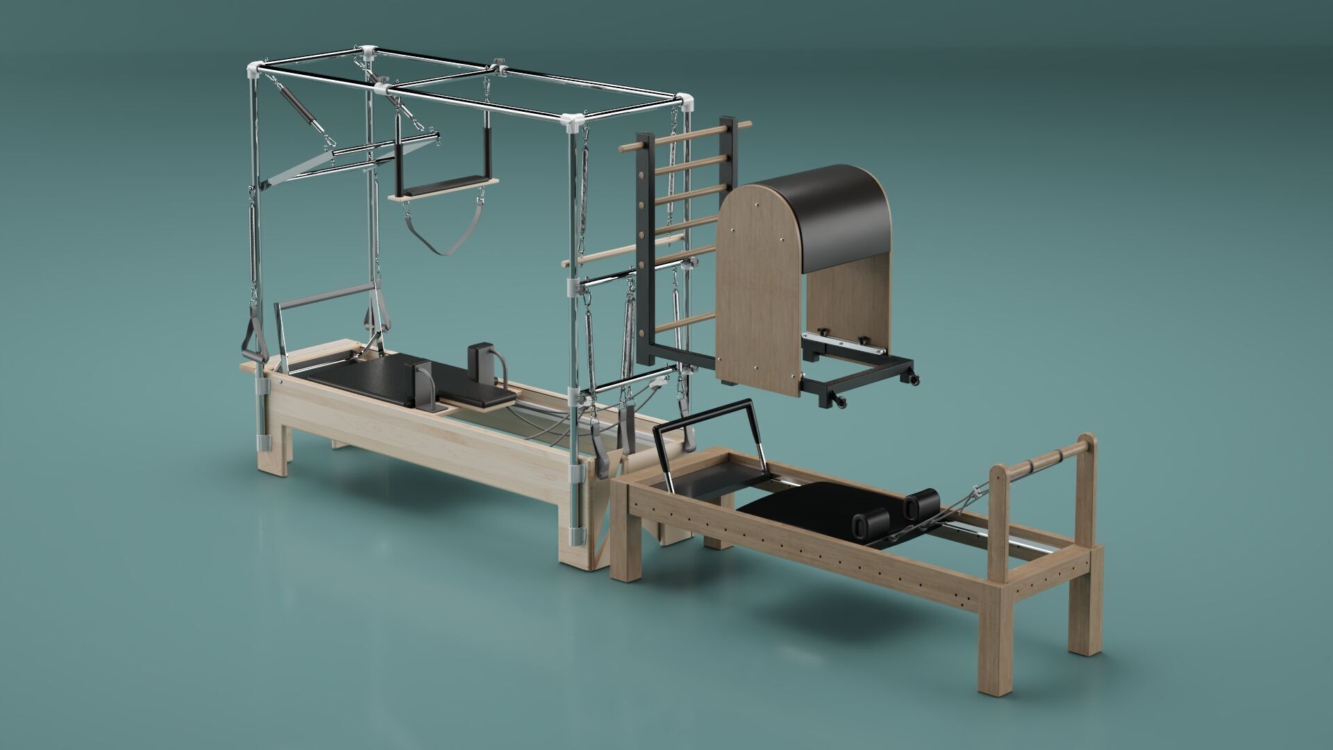 Medical Rehabilitation Bed 3D model_7