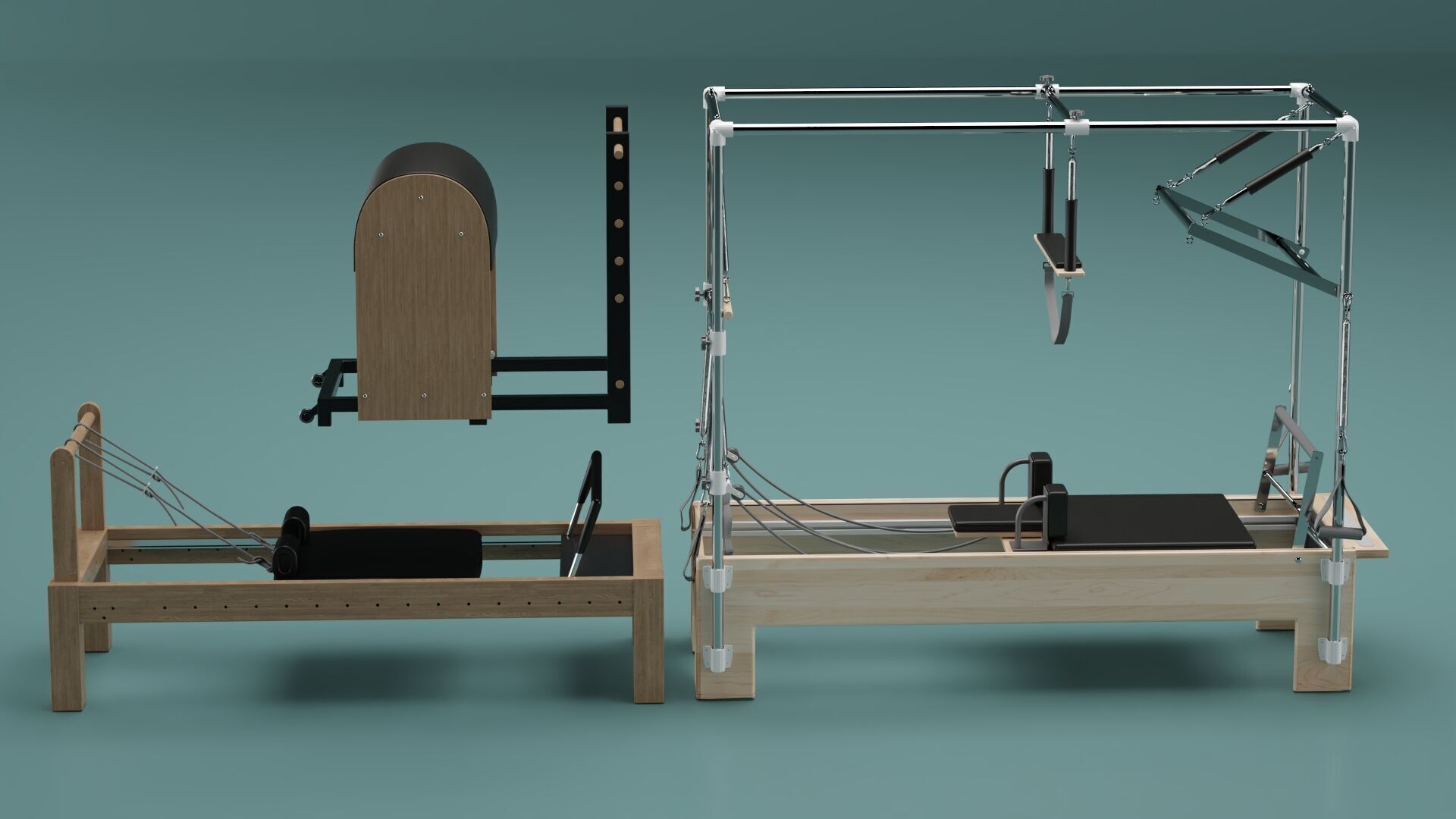 Medical Rehabilitation Bed 3D model_4