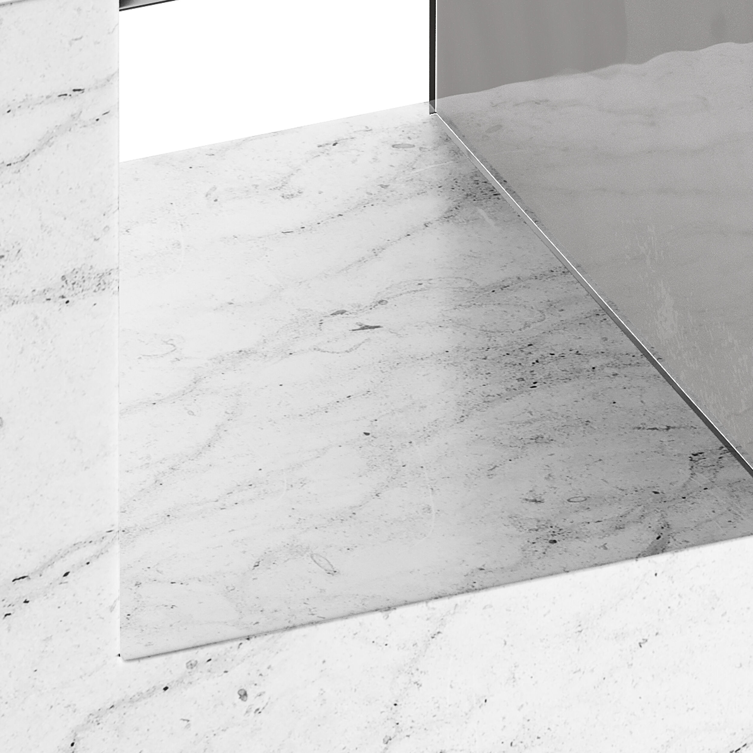 Creative Marble Side Table - Glass 3D model_11