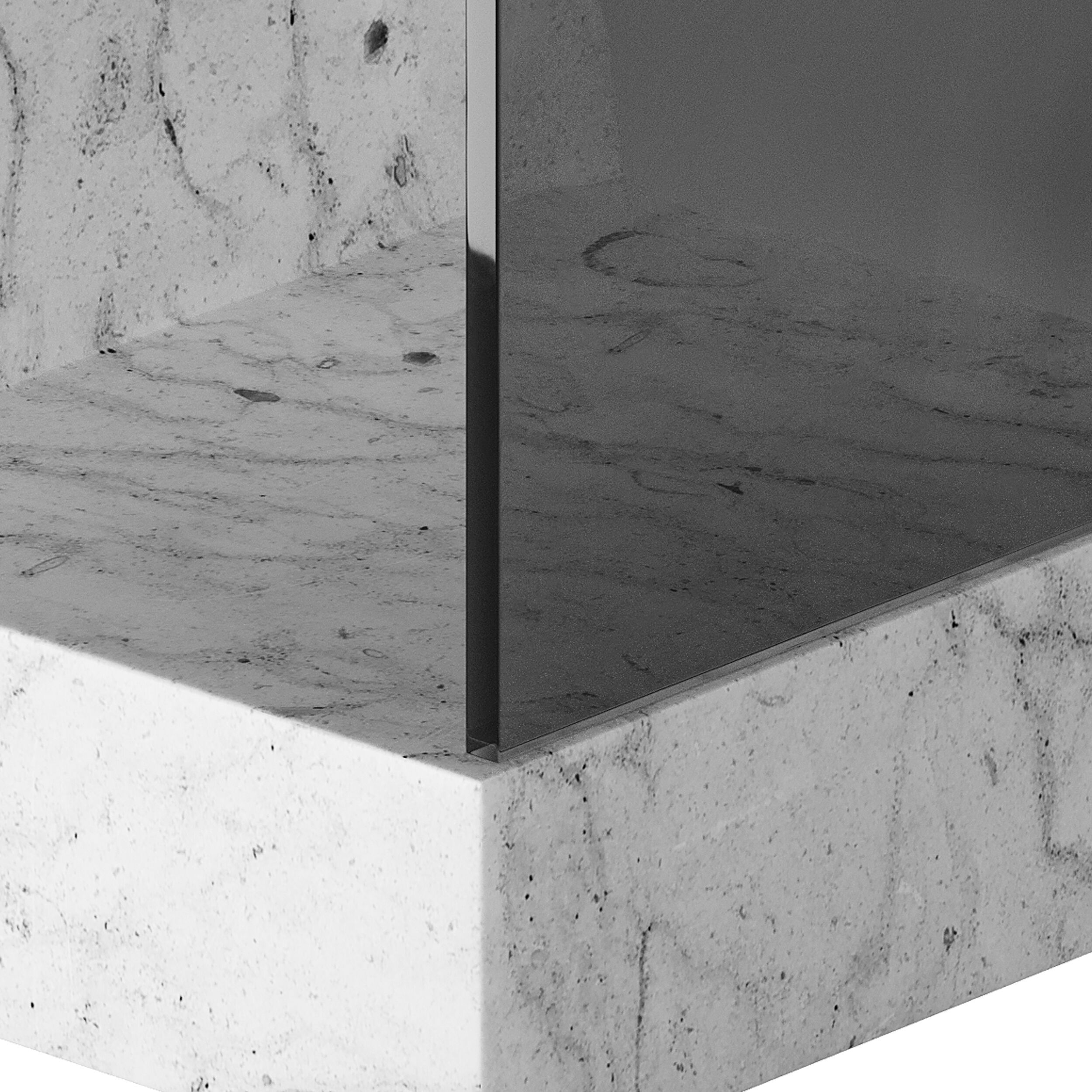 Creative Marble Side Table - Glass 3D model_10