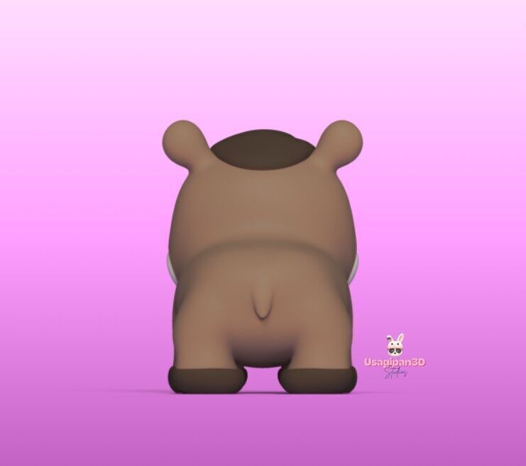 Cute Tapir 3D print model_4