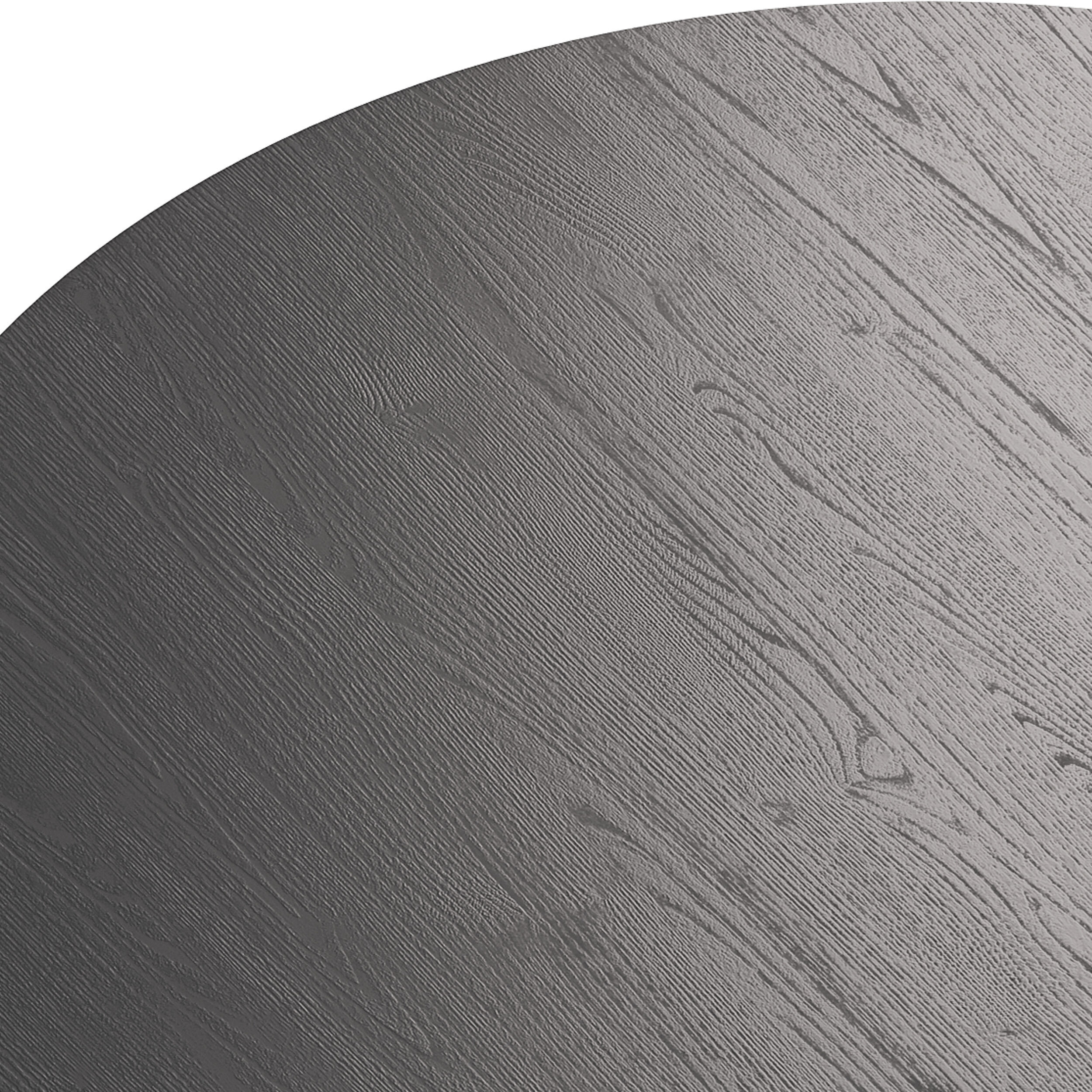 Damian Wooden Round Coffee Table - Black 3D model_12