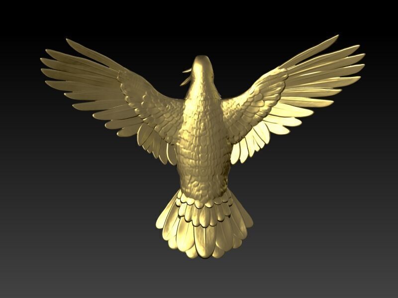Dove pendant pigeon 3D print model_22