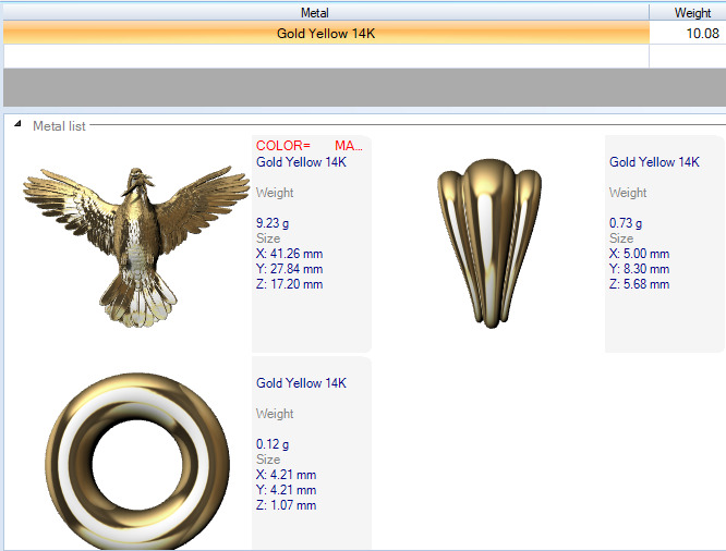 Dove pendant pigeon 3D print model_61