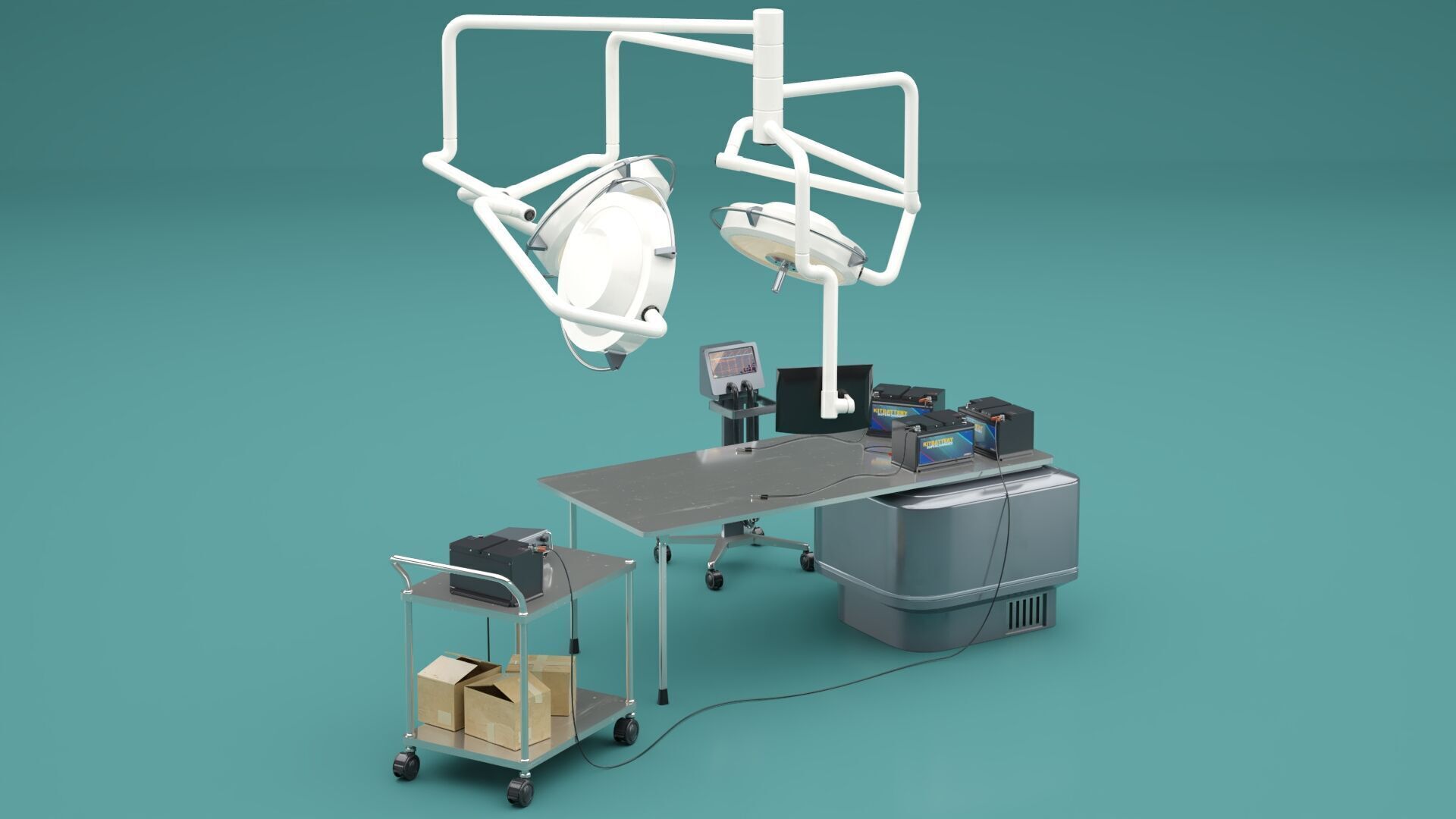 Modern Medical Equipment 3D model_7