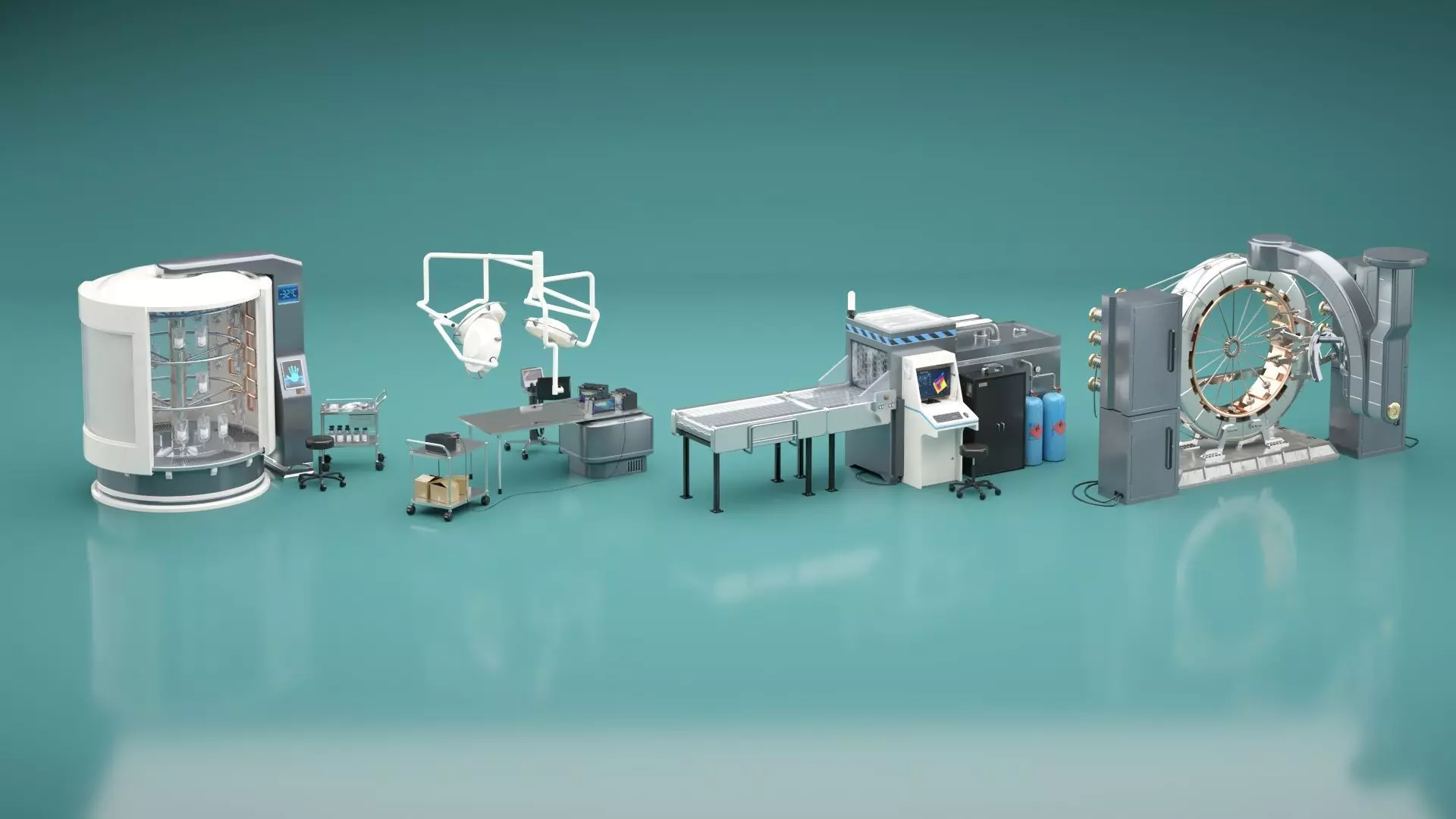 Modern Medical Equipment 3D model_0