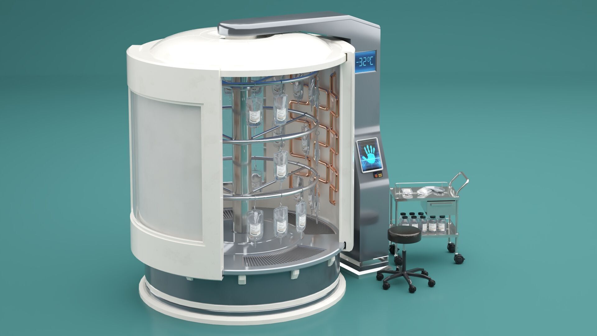 Modern Medical Equipment 3D model_8