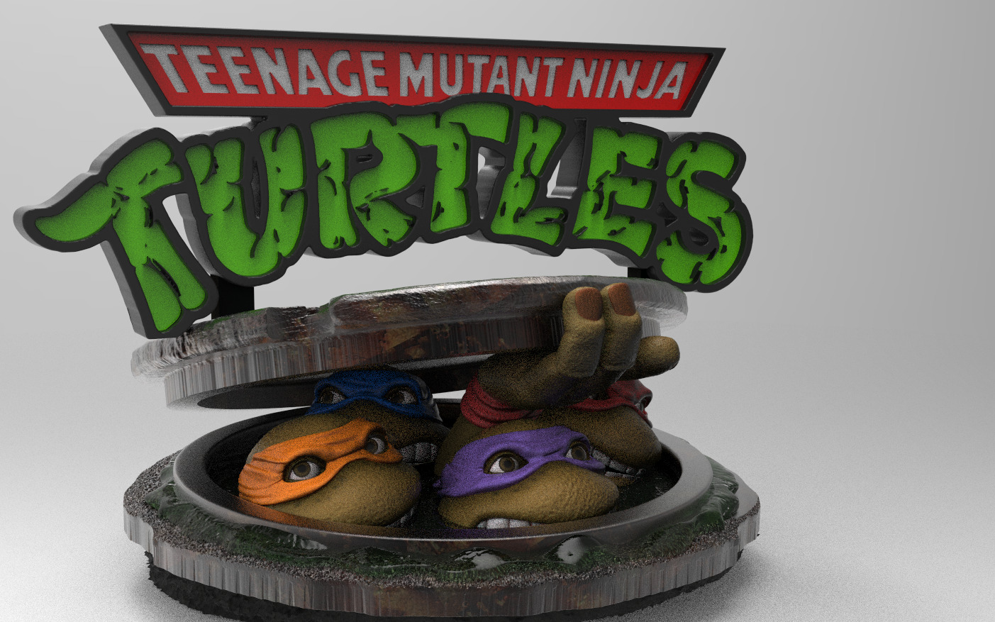 TMNT Turtles 3D print model_7