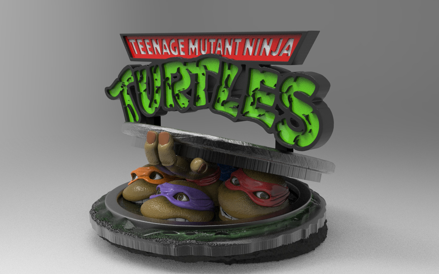 TMNT Turtles 3D print model_16