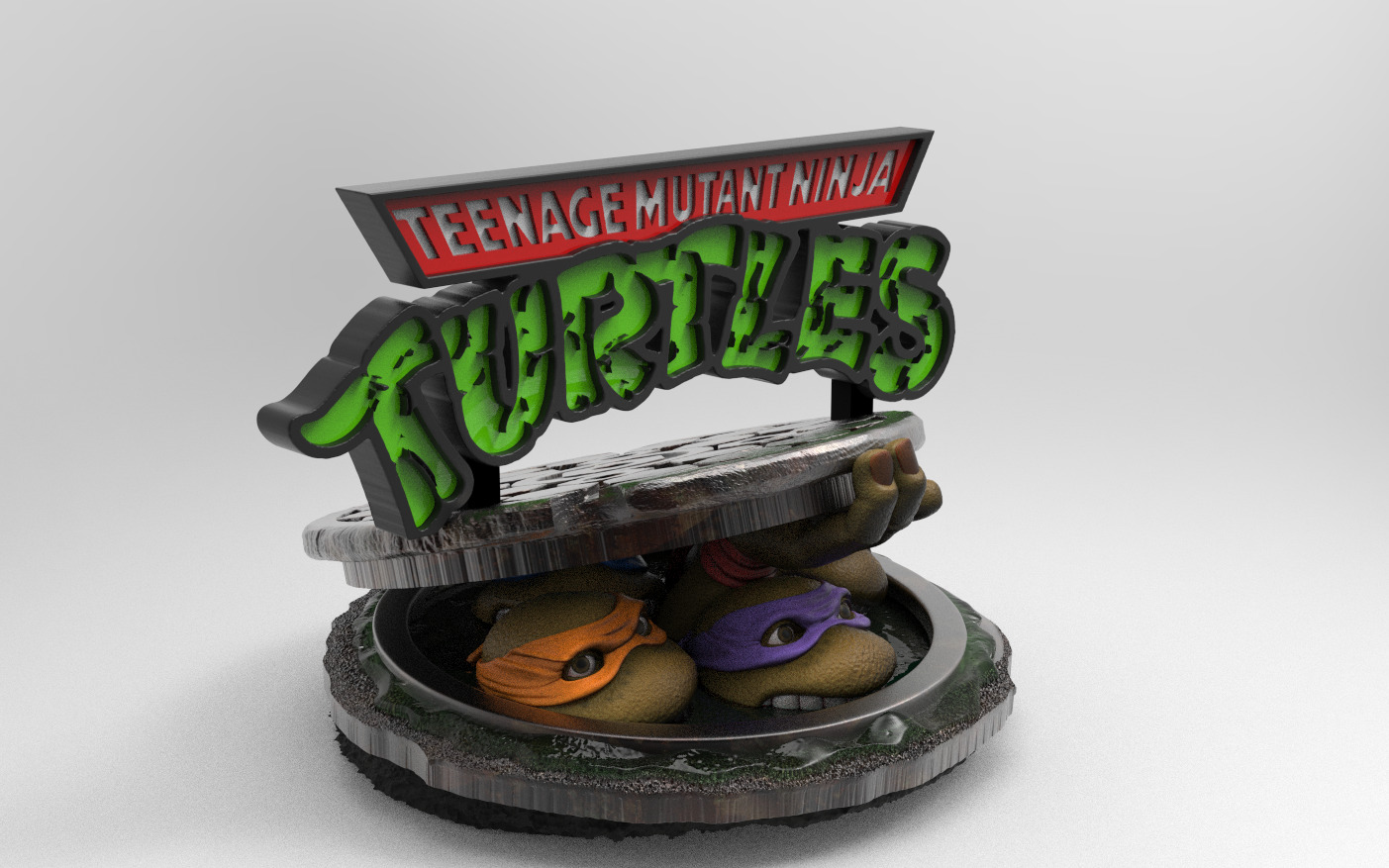 TMNT Turtles 3D print model_3