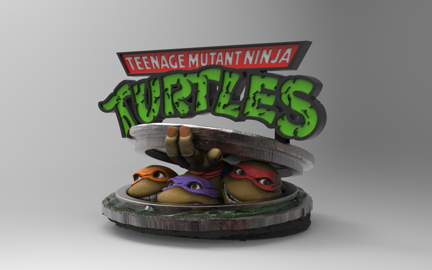 TMNT Turtles 3D print model_2