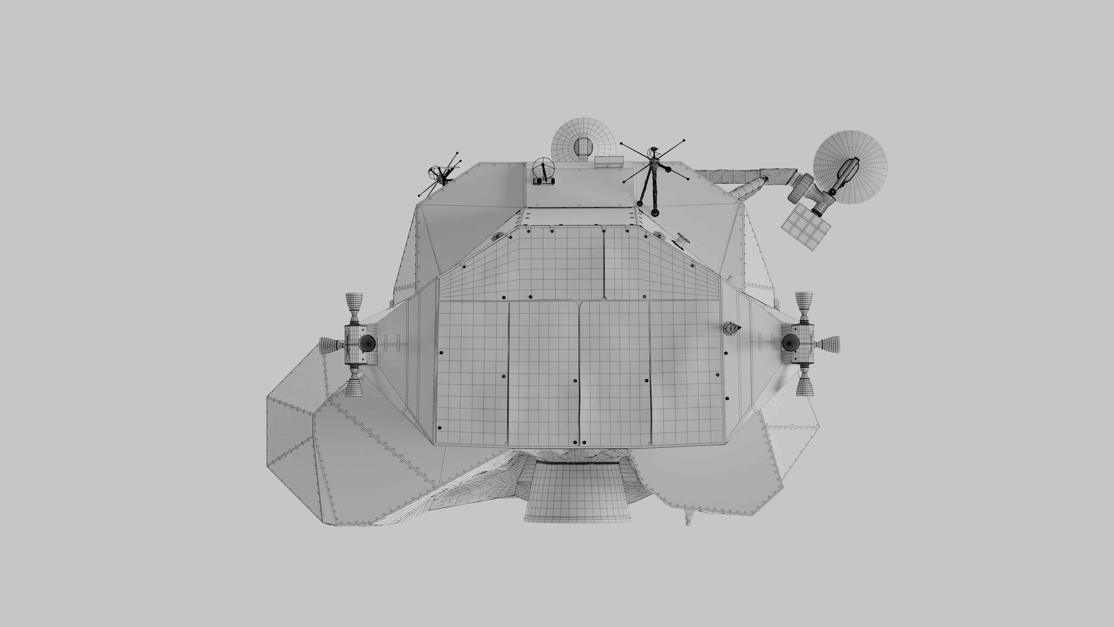 Apollo Spacecraft Lunar Module LM 3D model_30