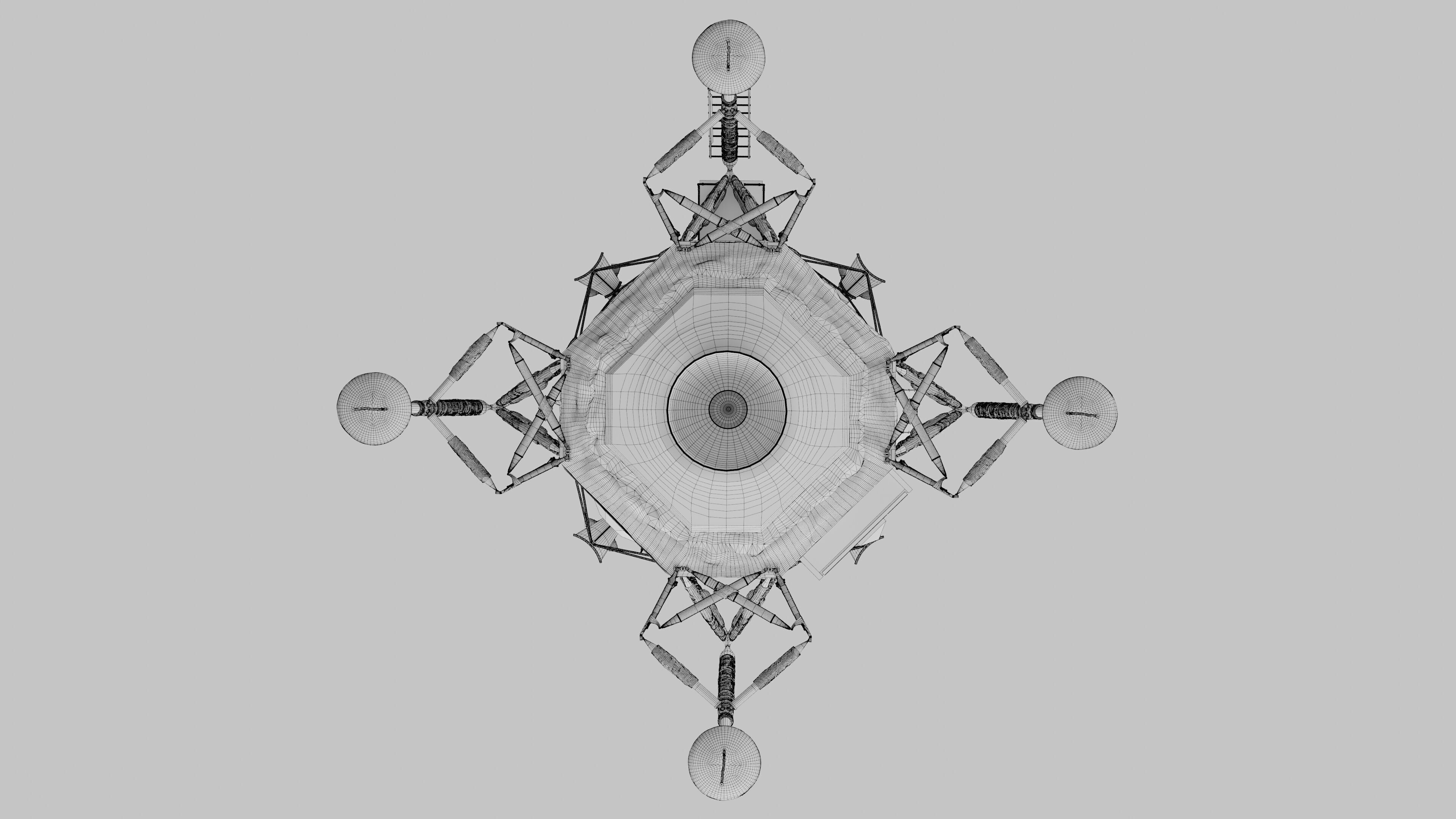 Apollo Spacecraft Lunar Module LM 3D model_26