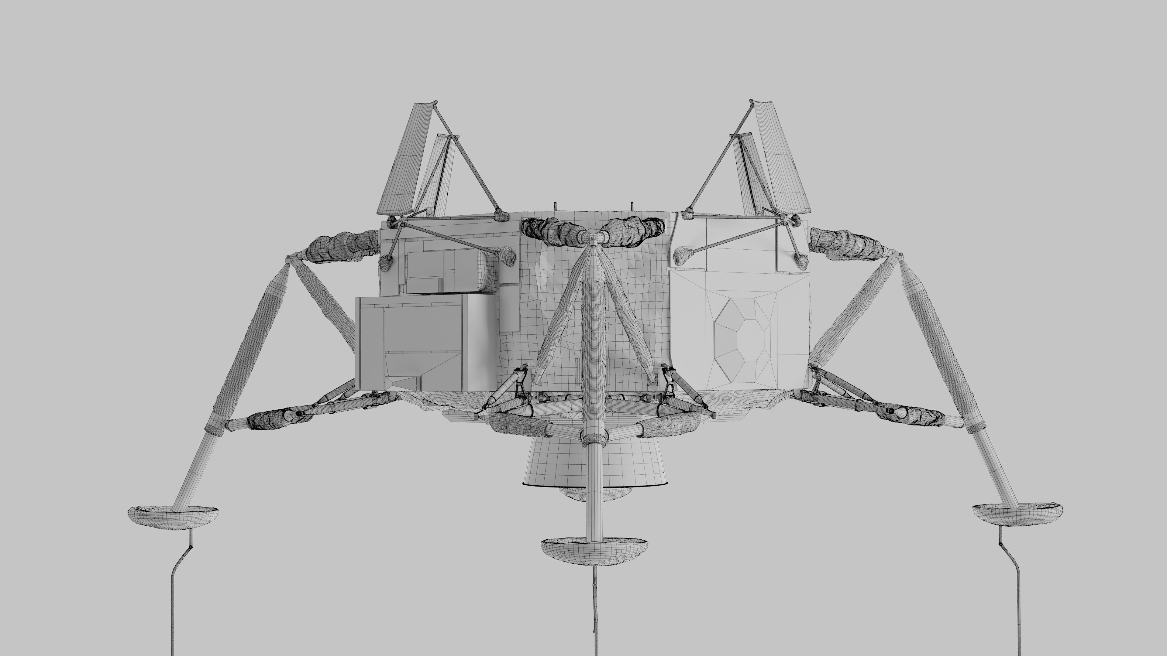 Apollo Spacecraft Lunar Module LM 3D model_34