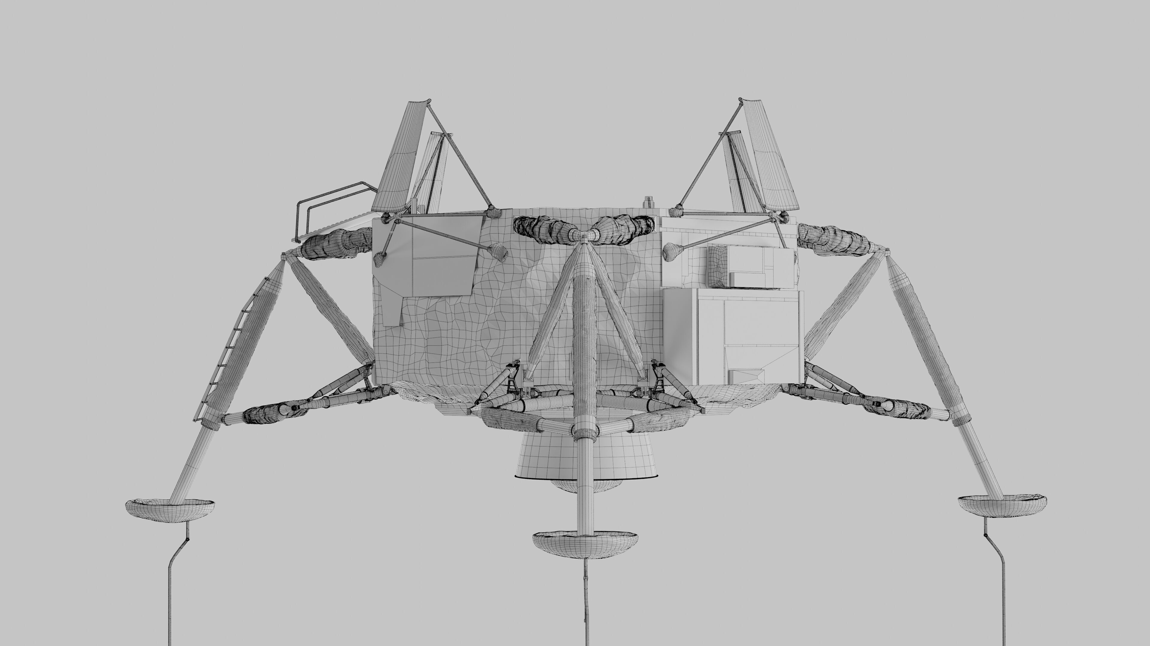 Apollo Spacecraft Lunar Module LM 3D model_35