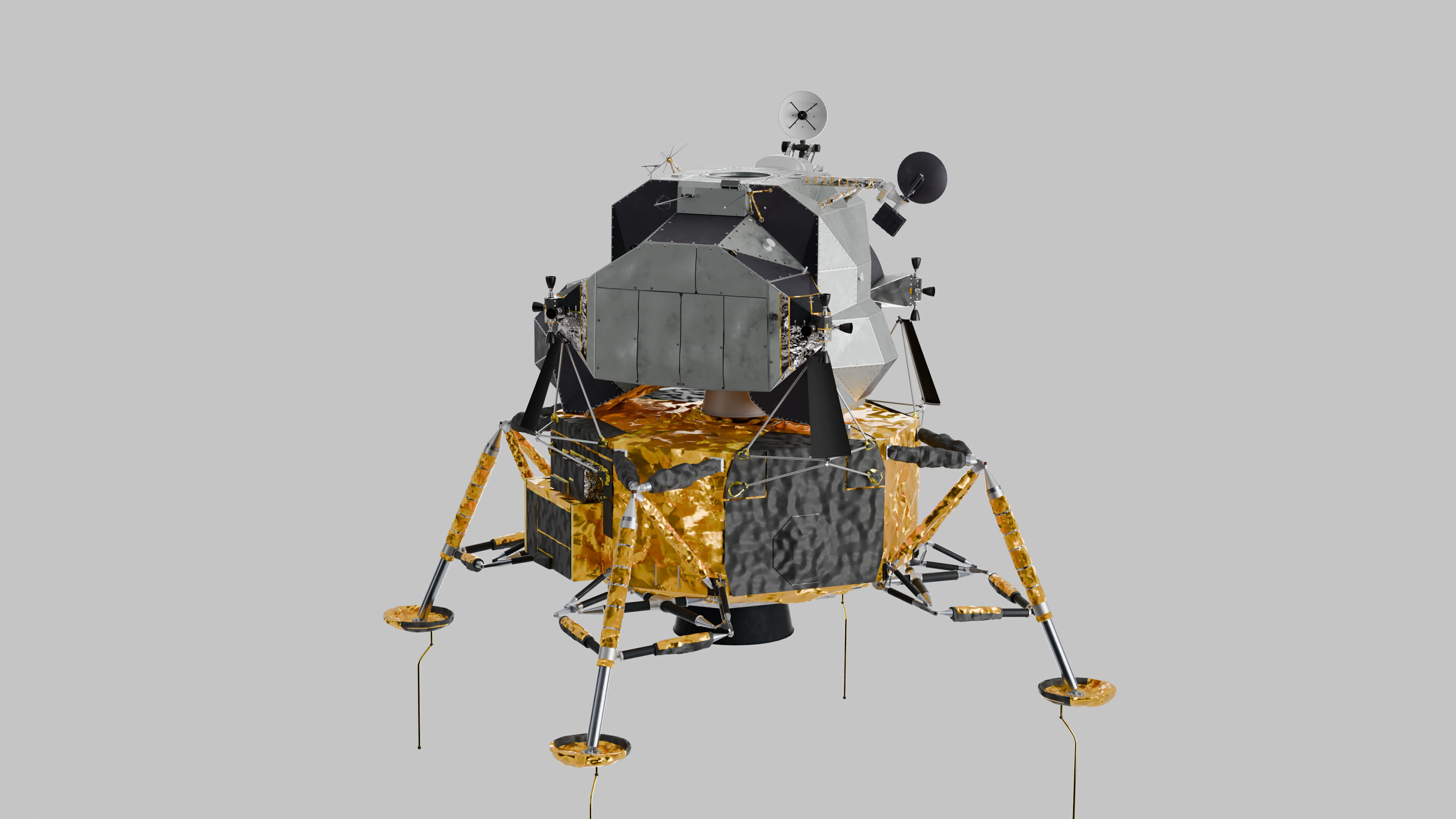Apollo Spacecraft Lunar Module LM 3D model_4