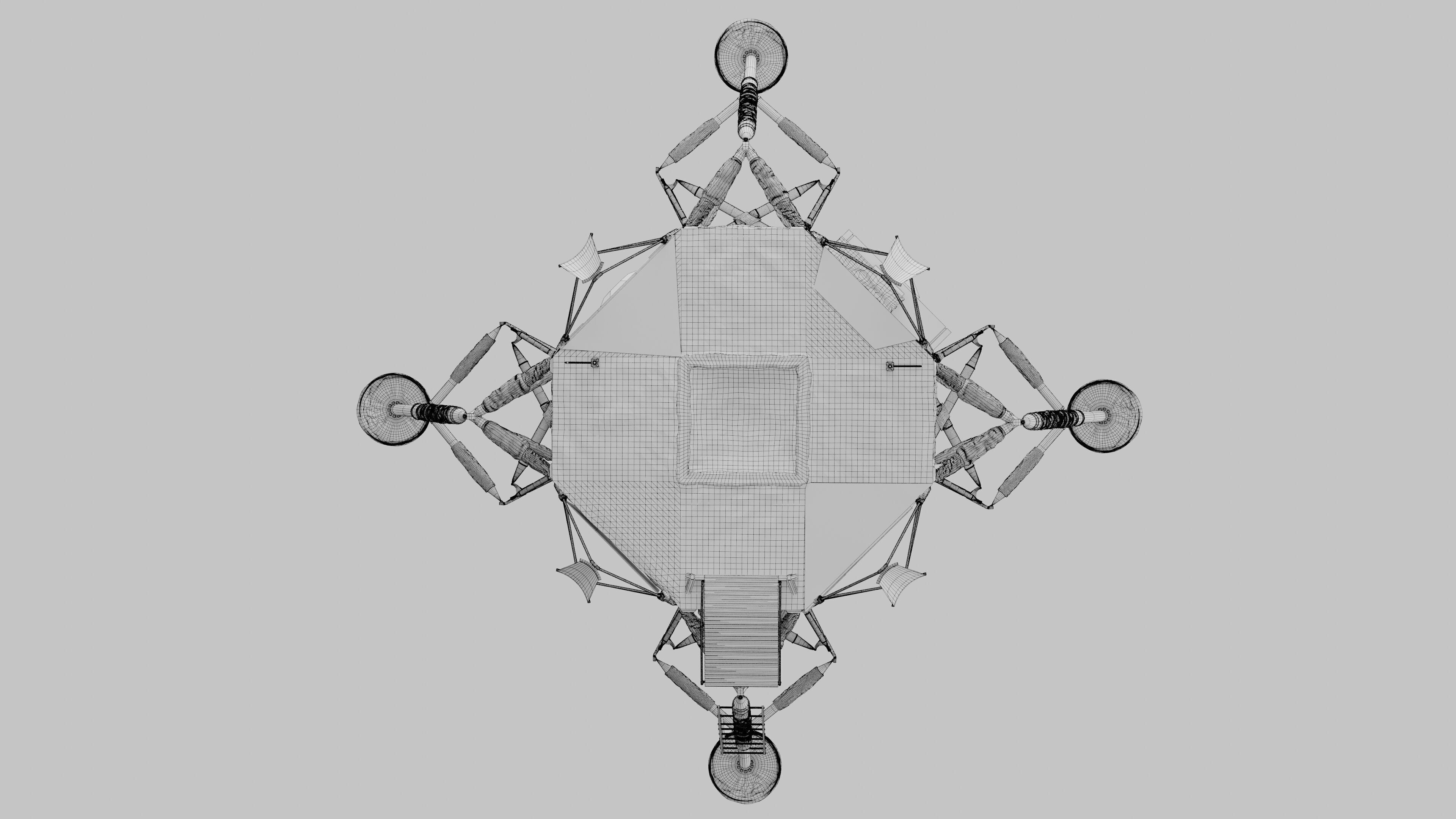 Apollo Spacecraft Lunar Module LM 3D model_36