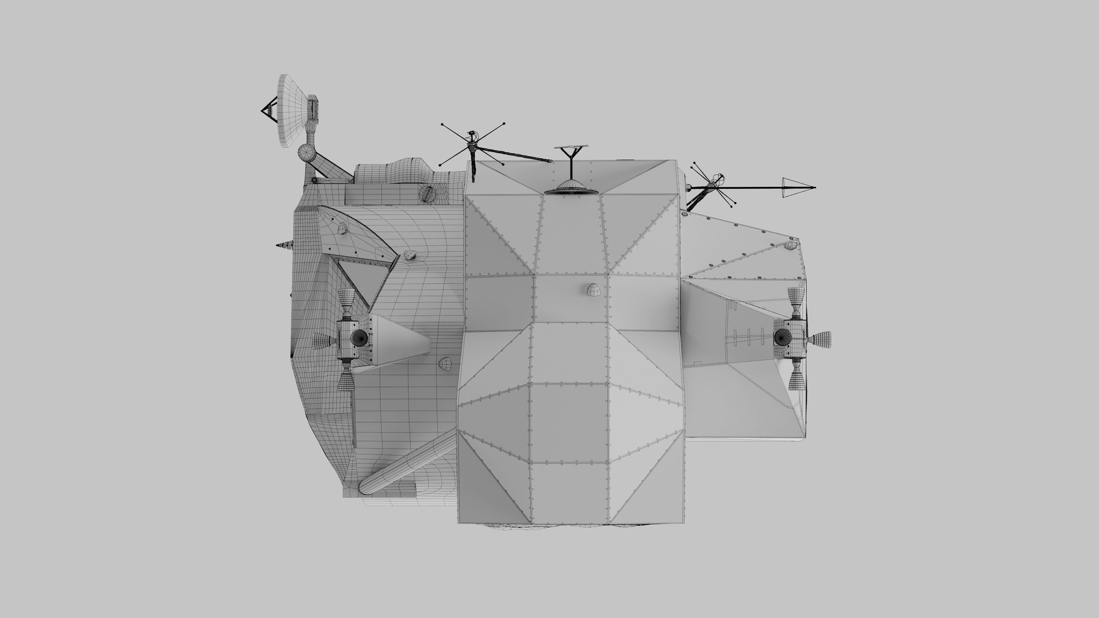 Apollo Spacecraft Lunar Module LM 3D model_31