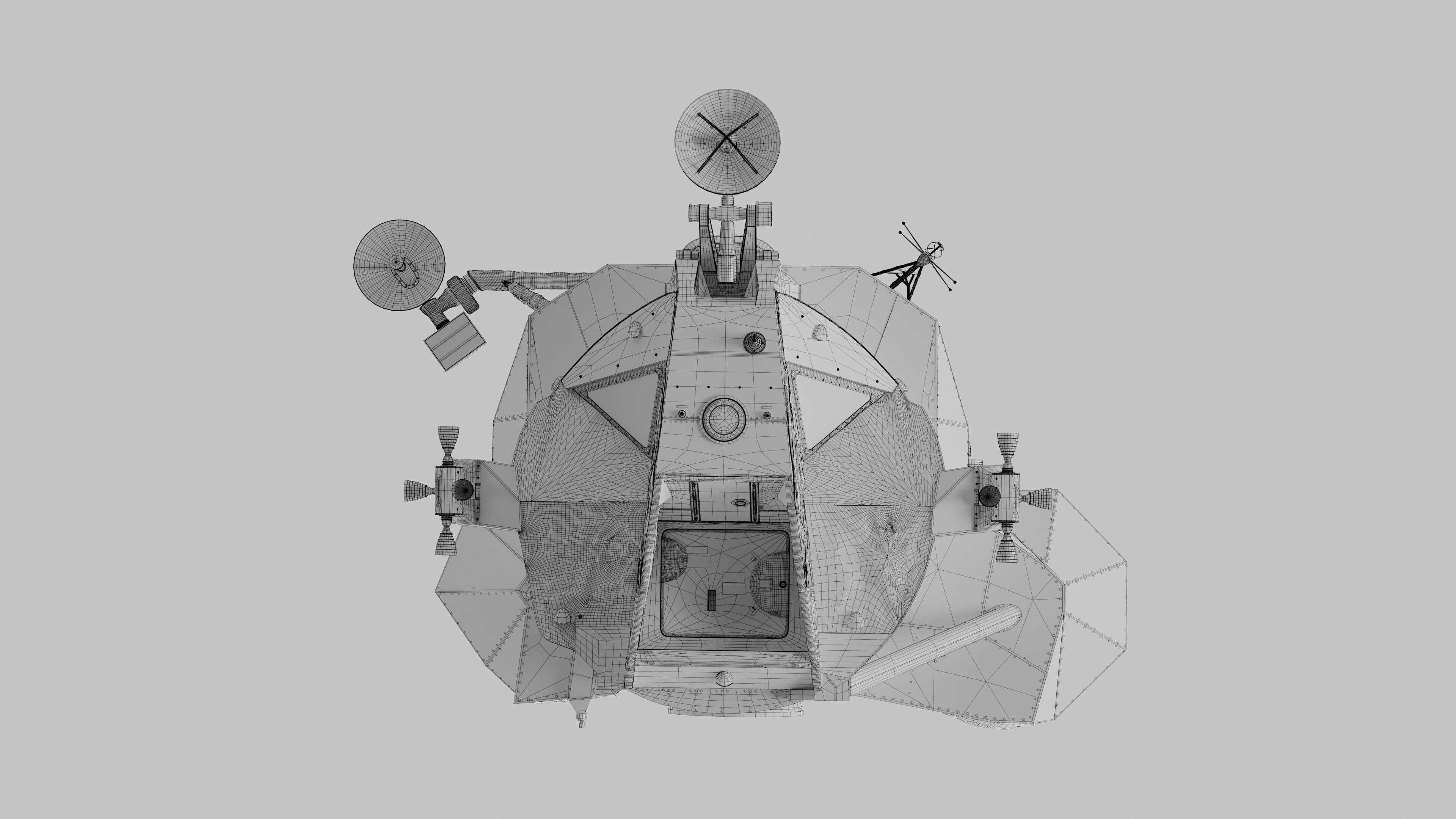 Apollo Spacecraft Lunar Module LM 3D model_28