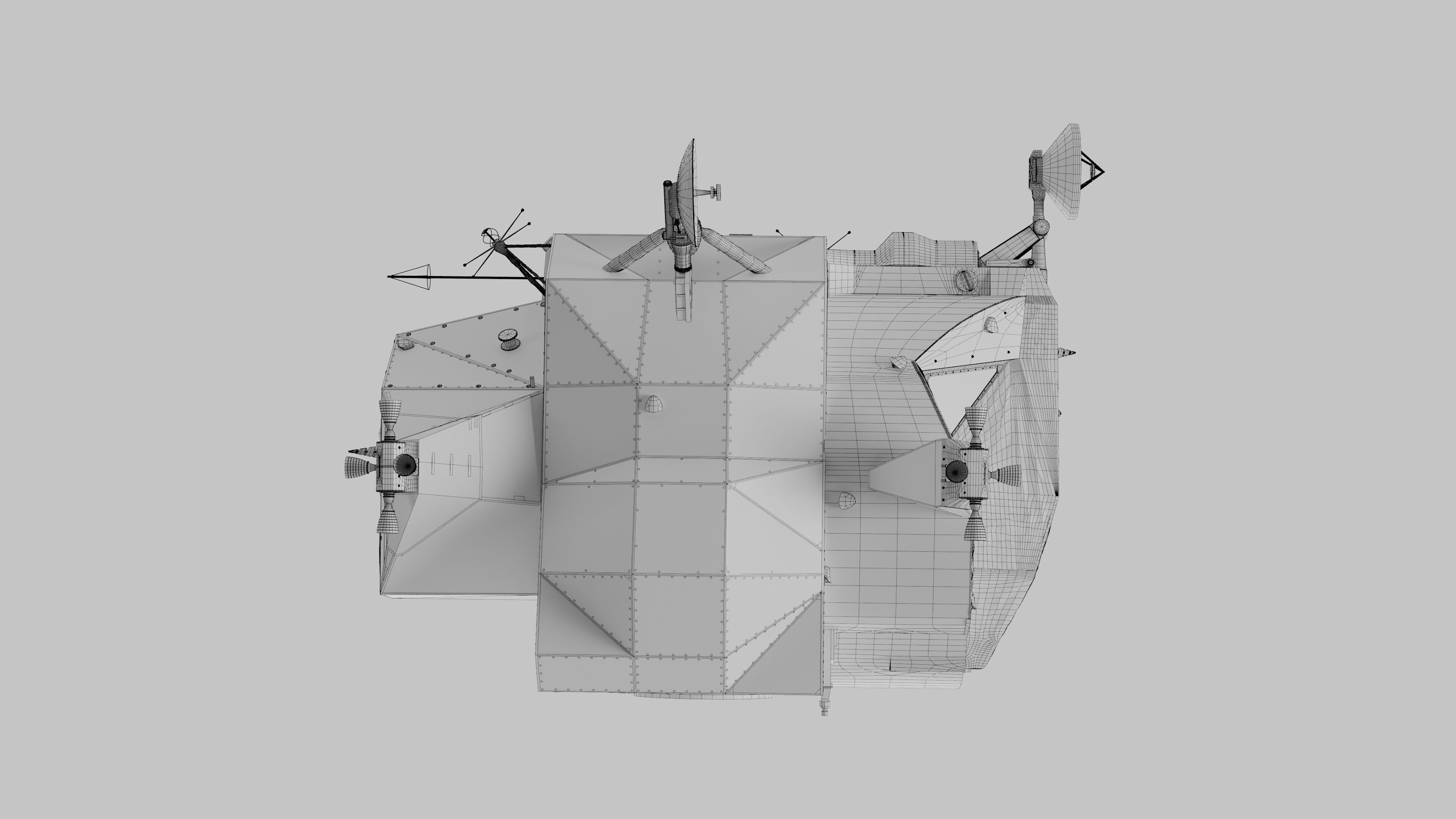 Apollo Spacecraft Lunar Module LM 3D model_29
