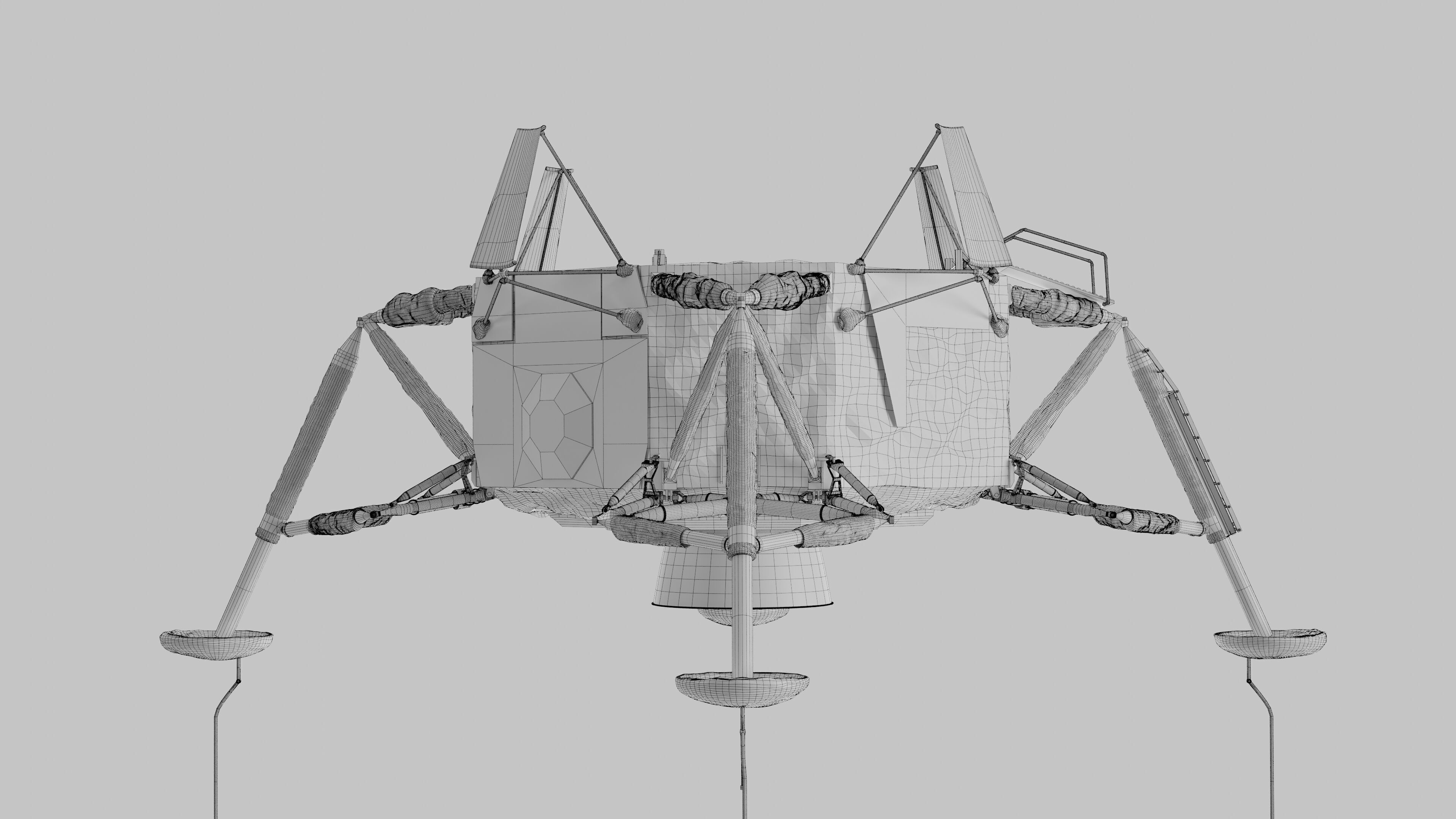 Apollo Spacecraft Lunar Module LM 3D model_33