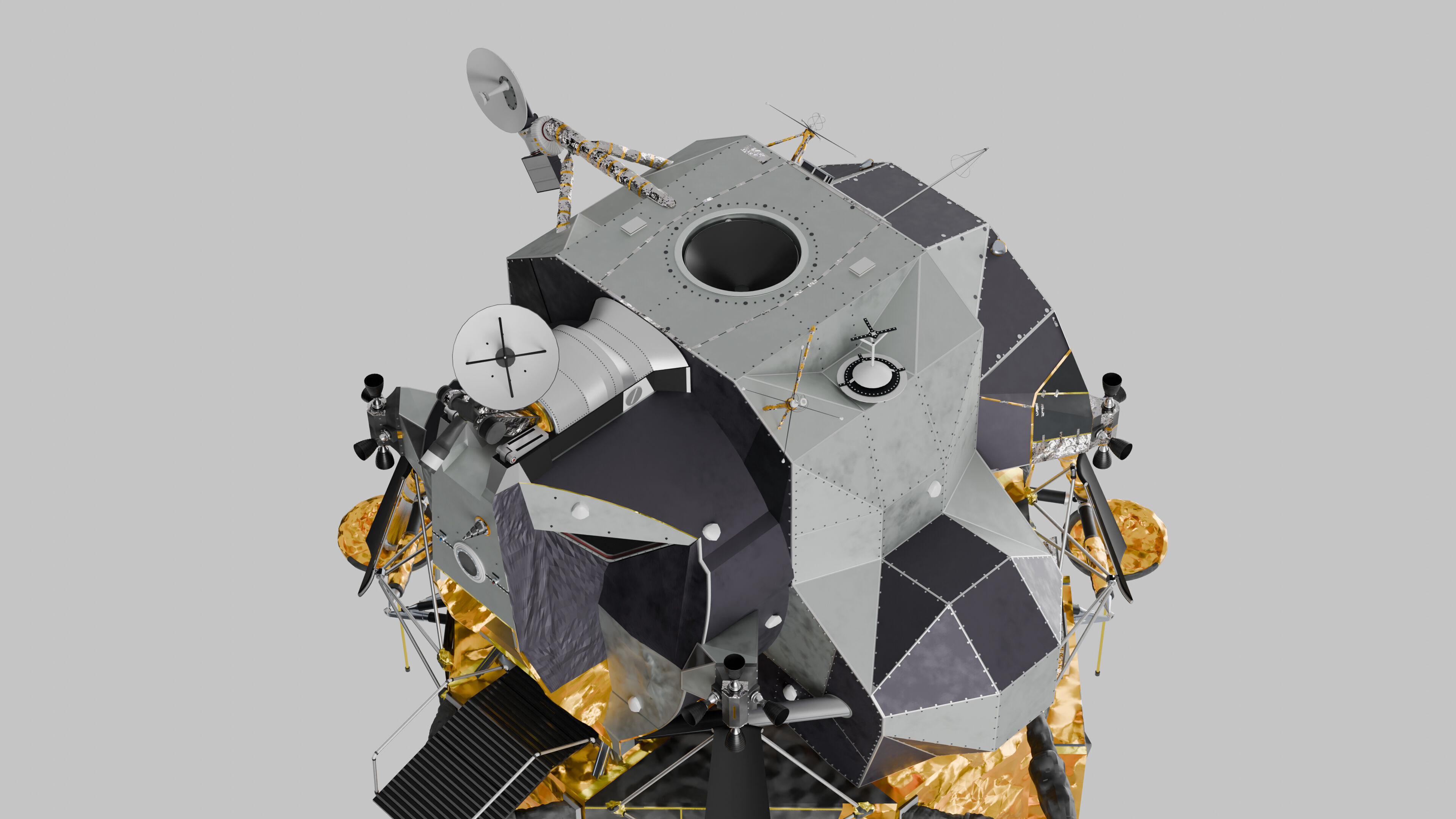 Apollo Spacecraft Lunar Module LM 3D model_19