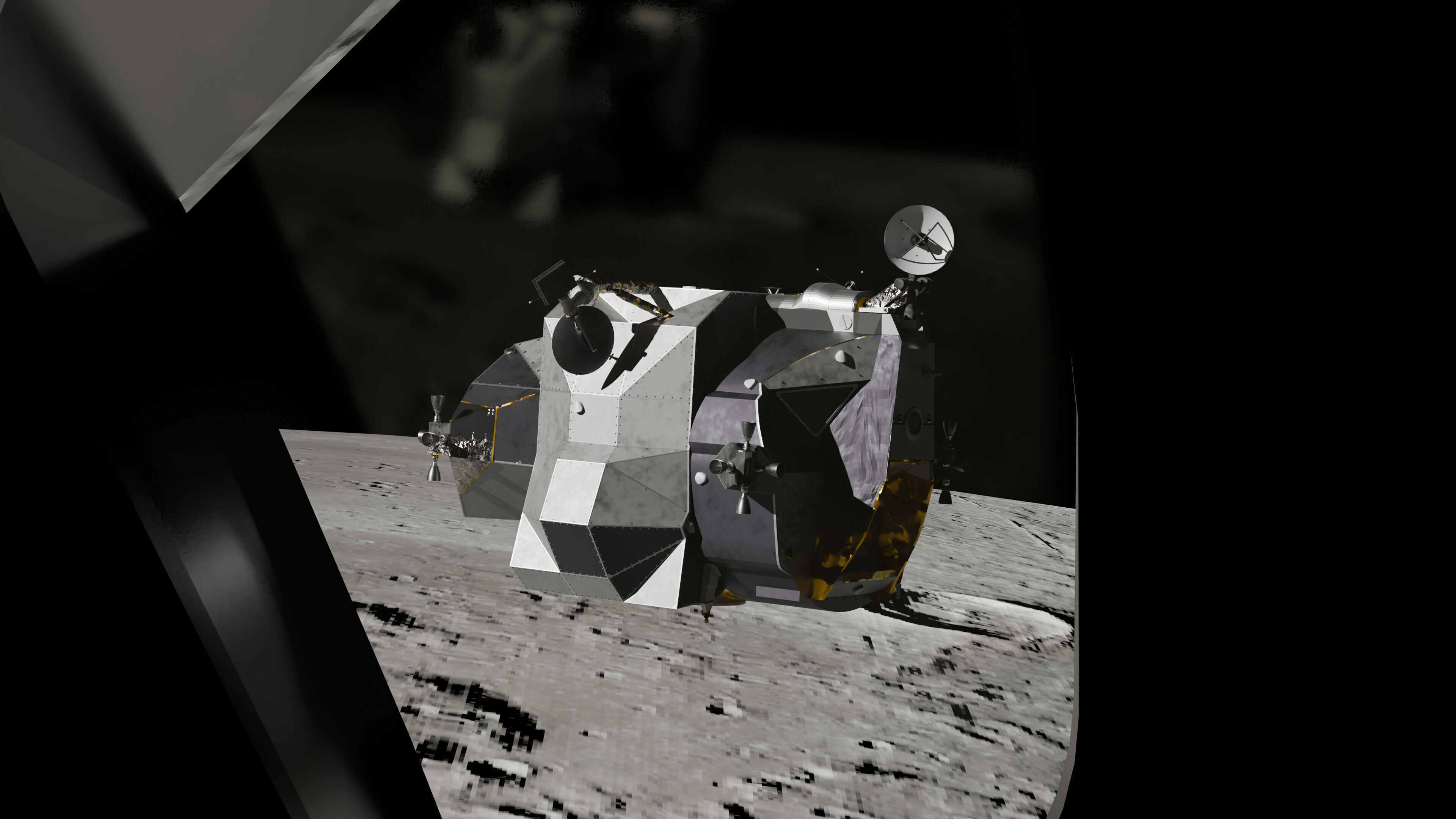 Apollo Spacecraft Lunar Module LM 3D model_13