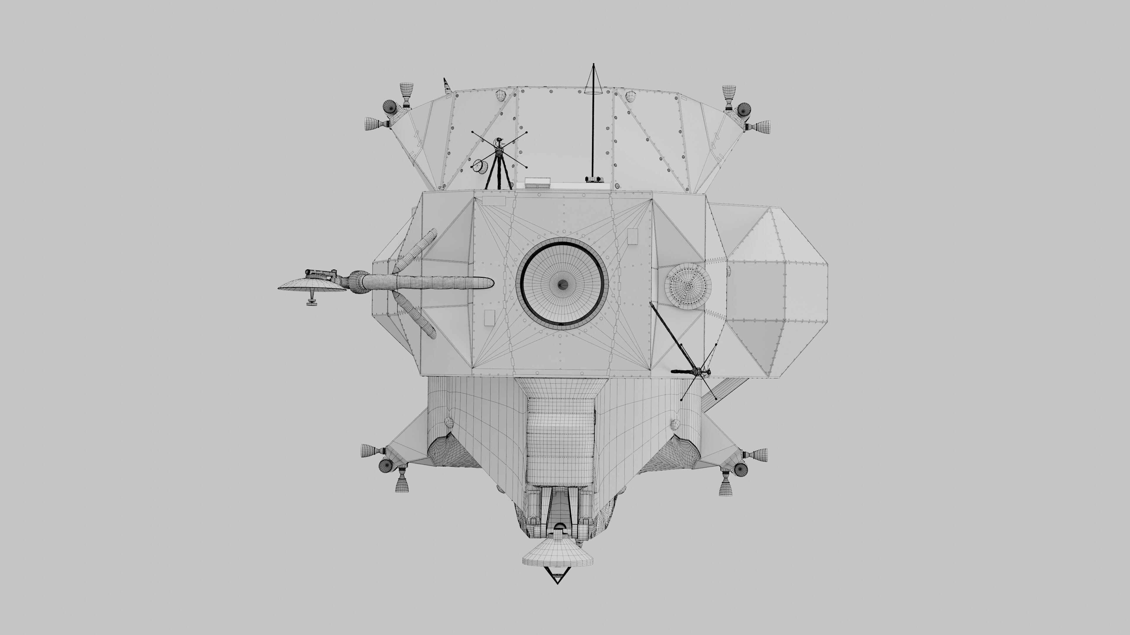 Apollo Spacecraft Lunar Module LM 3D model_25