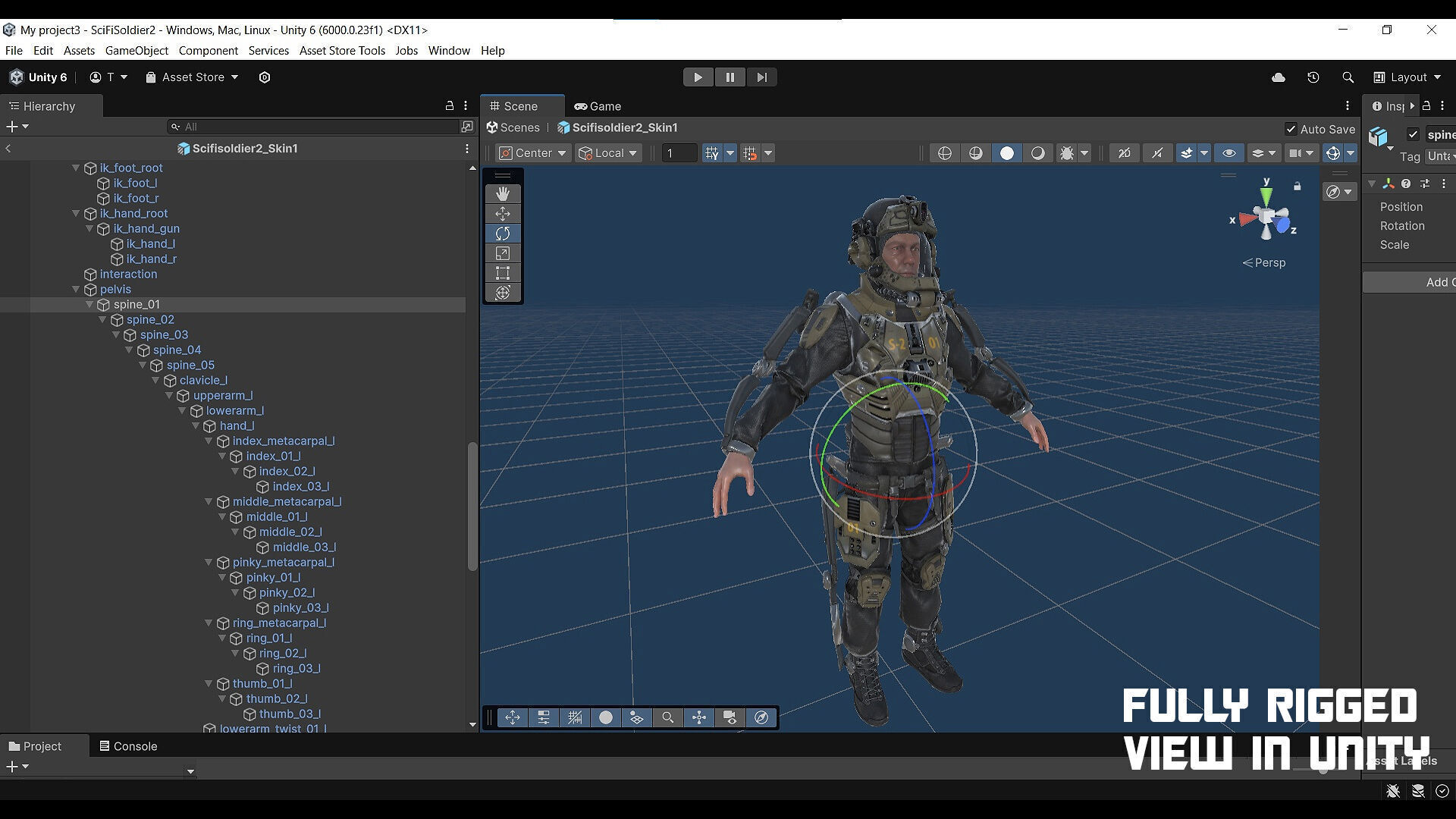 MODULAR SCI FI SOLDIER Vol 2 Game ready character Low-poly 3D model_36