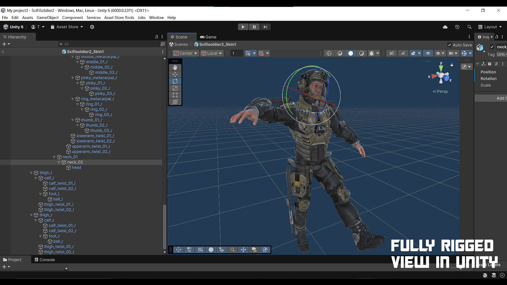 MODULAR SCI FI SOLDIER Vol 2 Game ready character Low-poly 3D model_37
