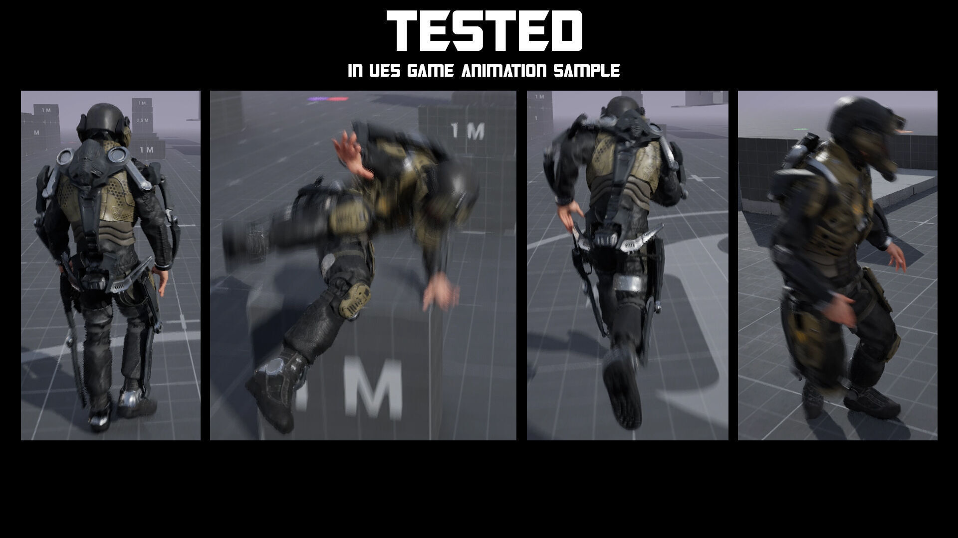 MODULAR SCI FI SOLDIER Vol 2 Game ready character Low-poly 3D model_26