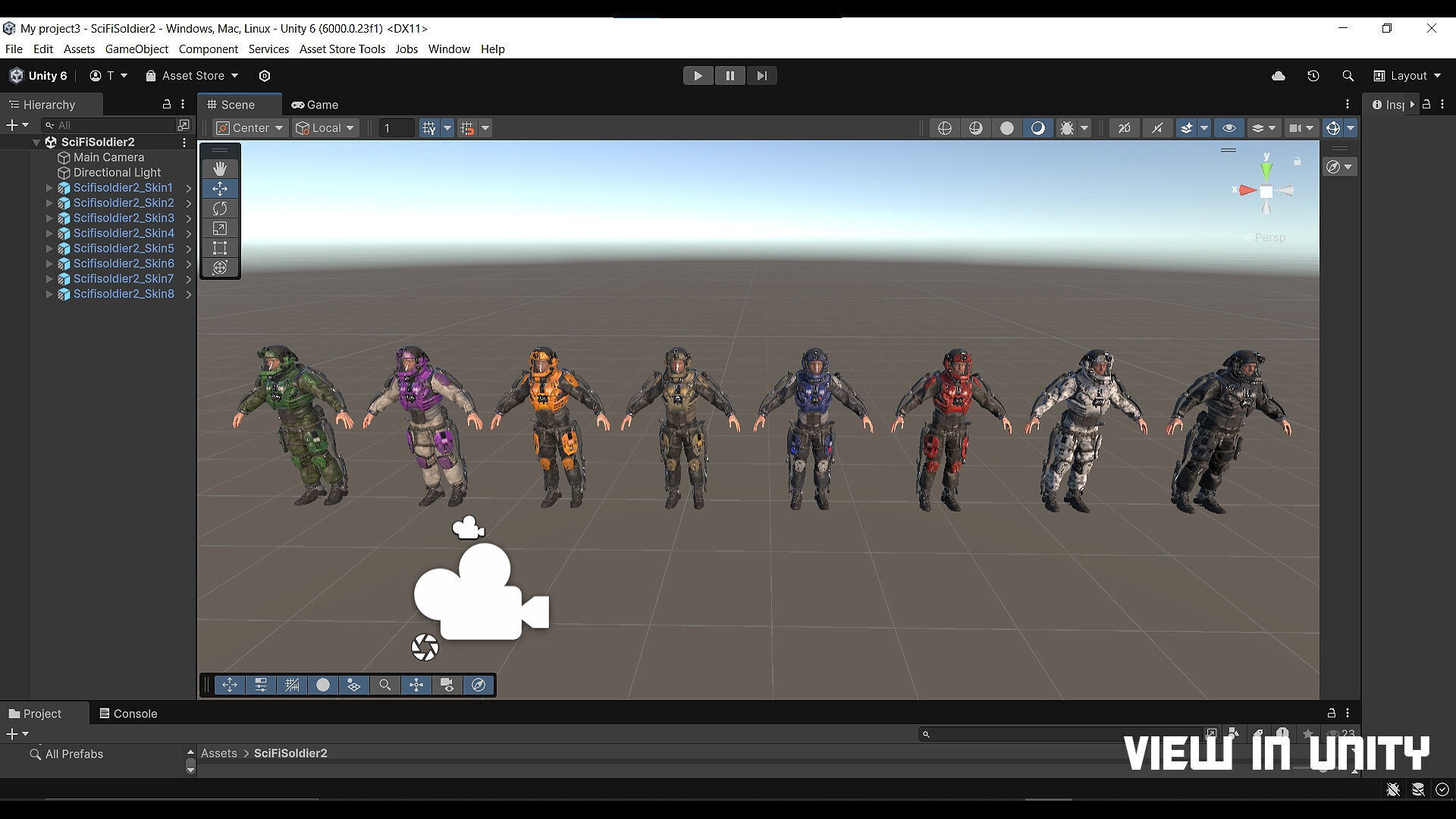 MODULAR SCI FI SOLDIER Vol 2 Game ready character Low-poly 3D model_33