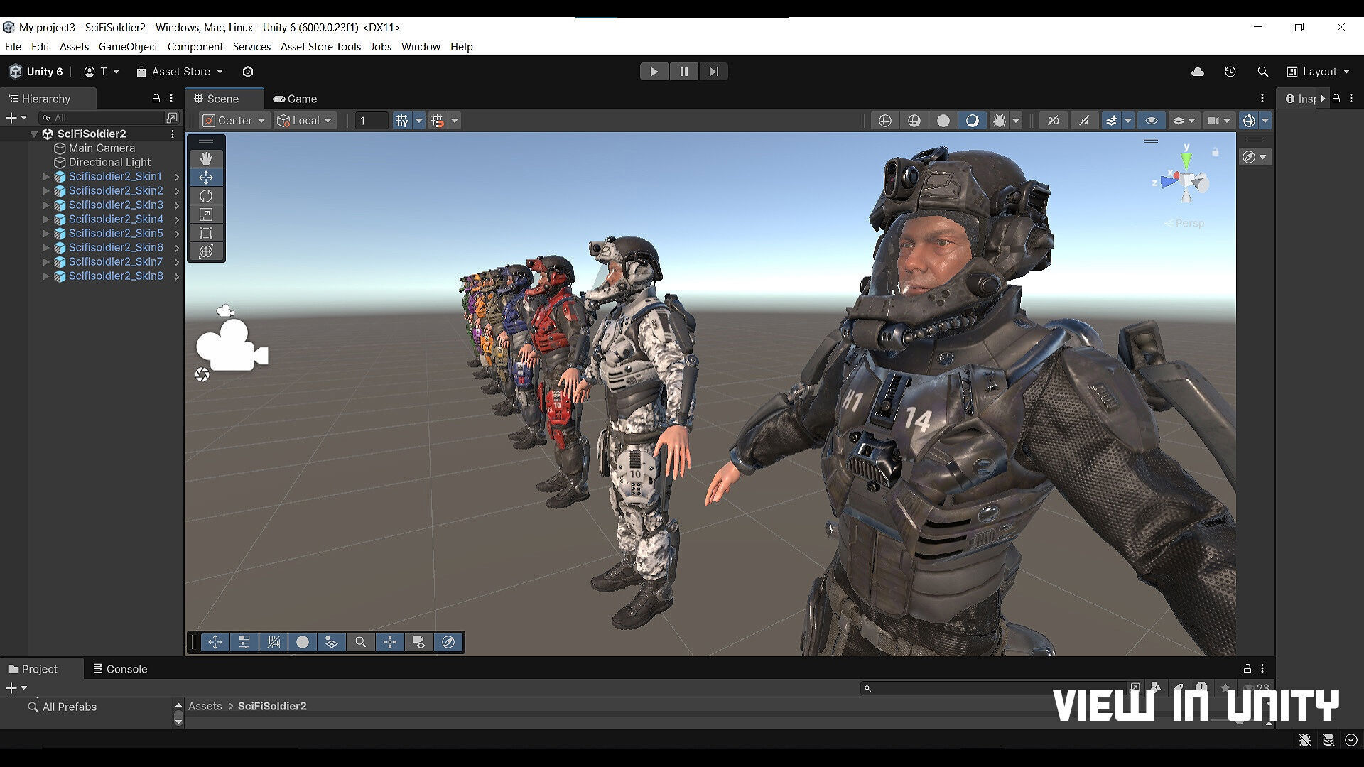MODULAR SCI FI SOLDIER Vol 2 Game ready character Low-poly 3D model_34