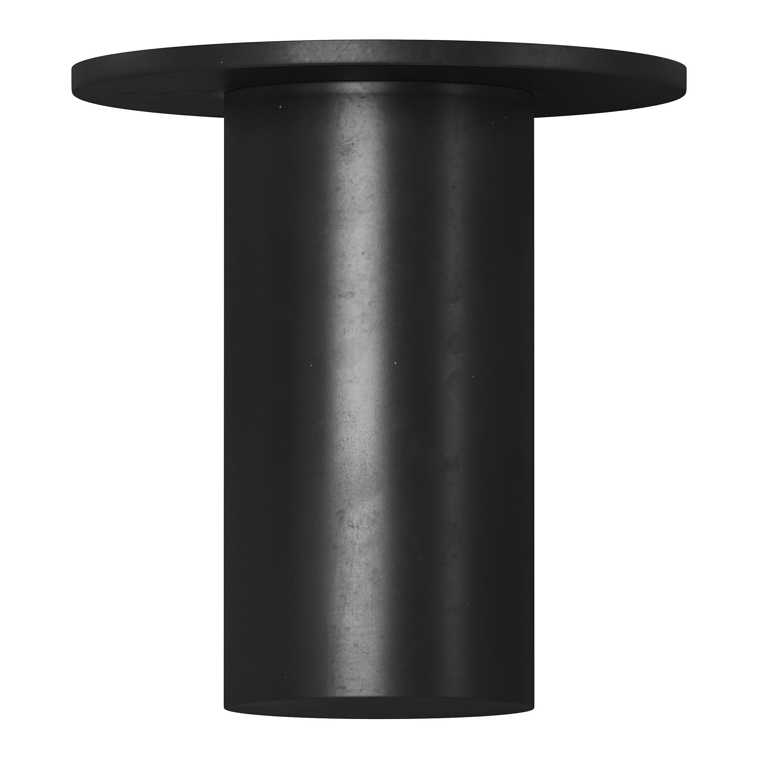 Fleksa round coffee table made of black metal 3D model_4