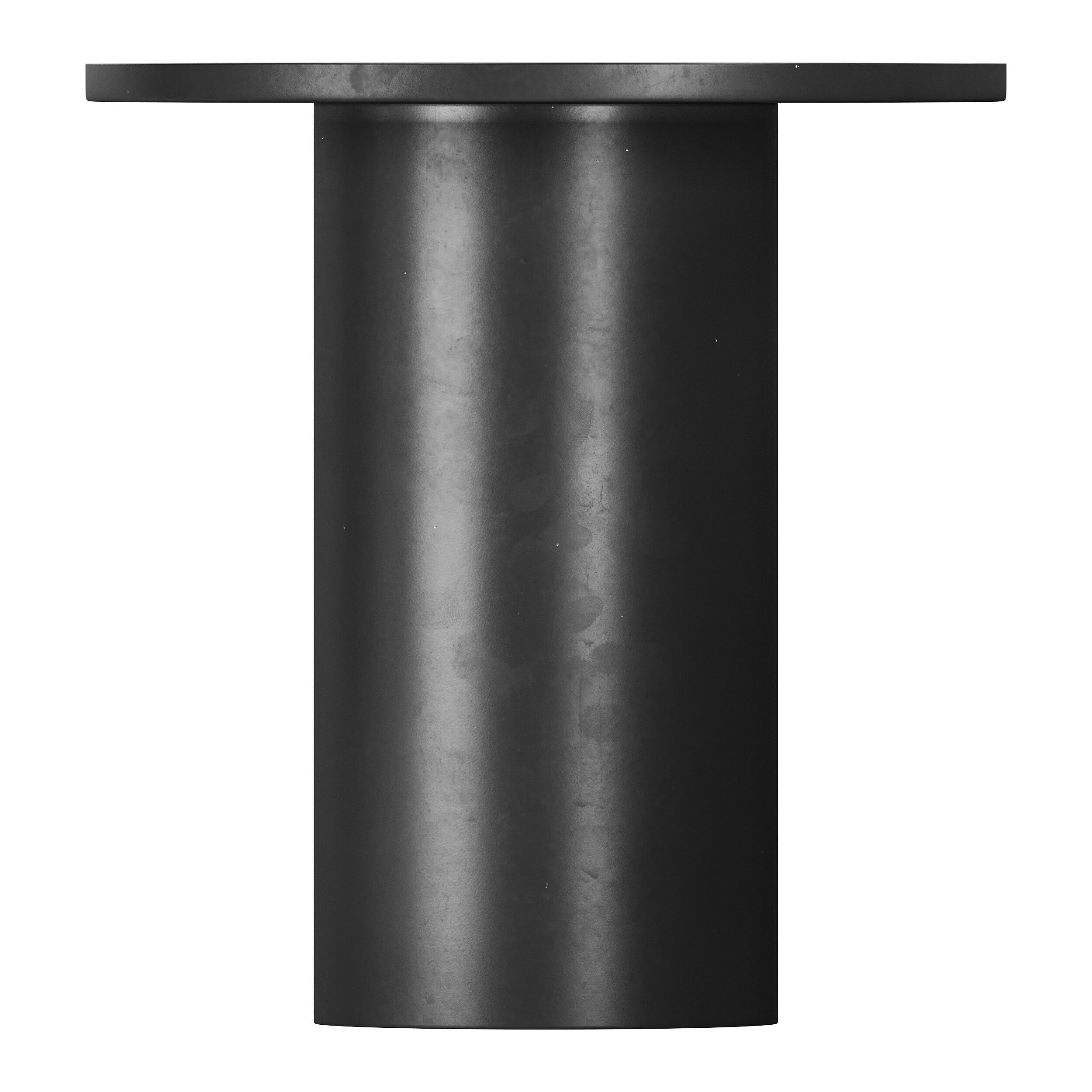 Fleksa round coffee table made of black metal 3D model_5