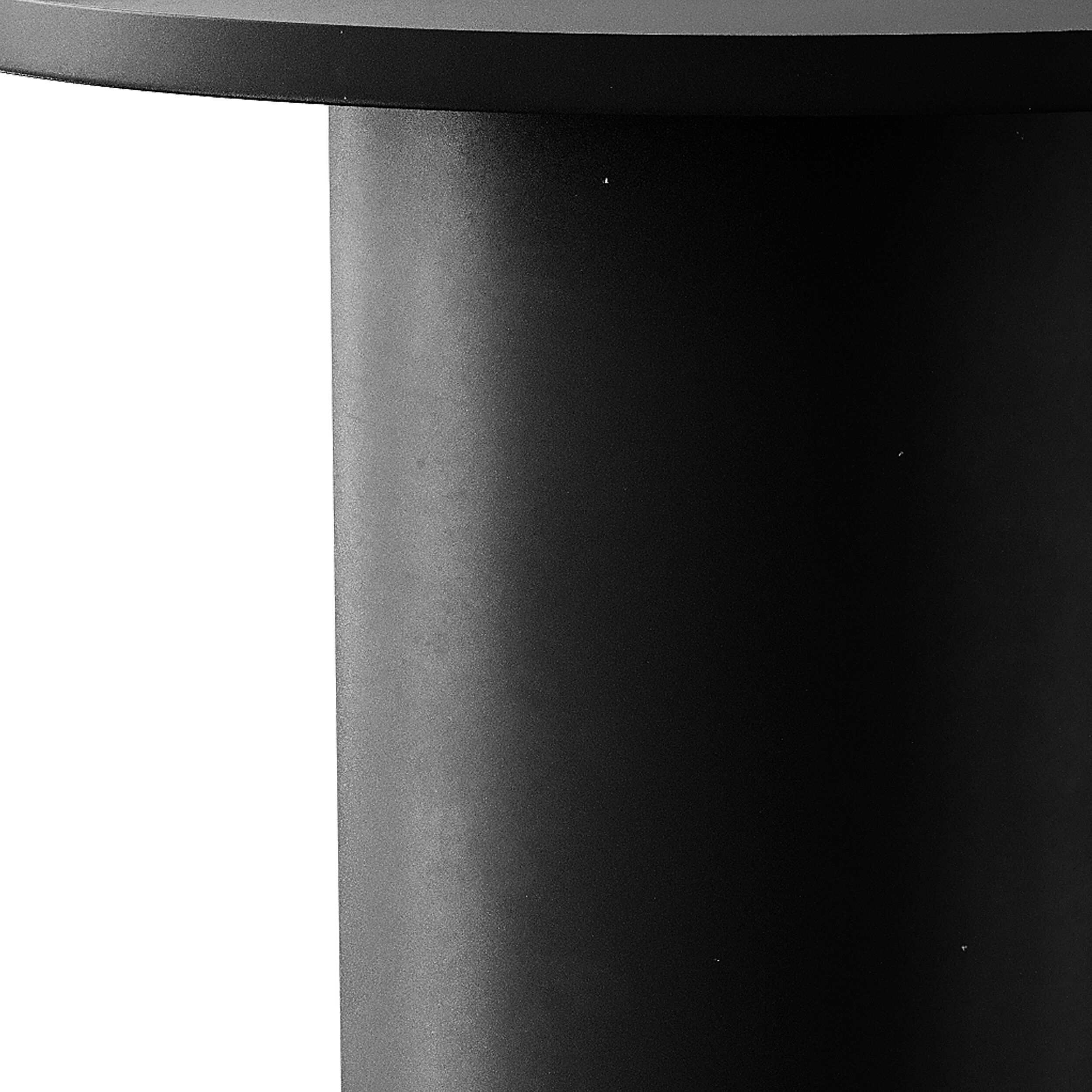 Fleksa round coffee table made of black metal 3D model_9
