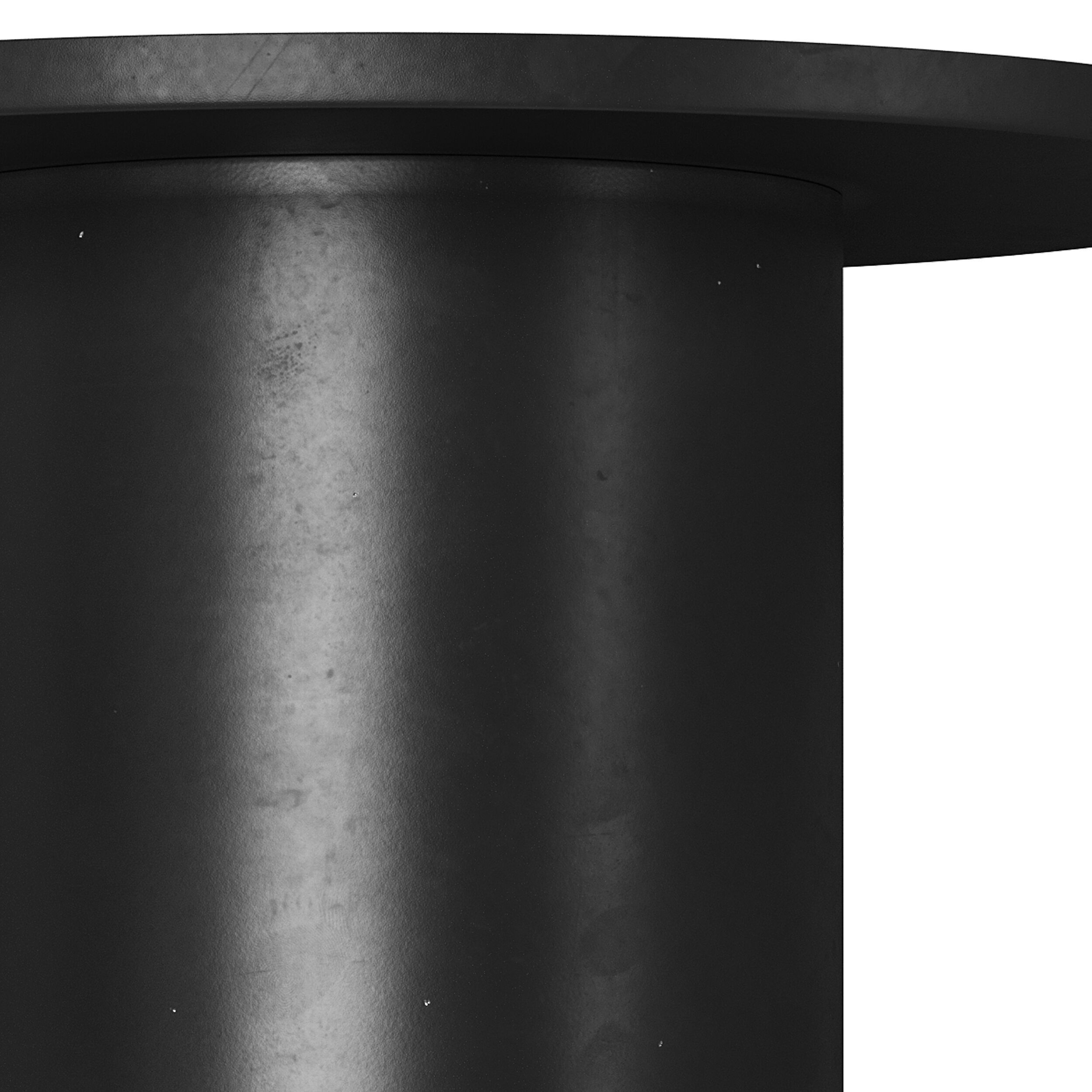 Fleksa round coffee table made of black metal 3D model_12