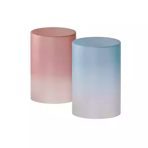 Frosted Gradient Side Table - Acrylic