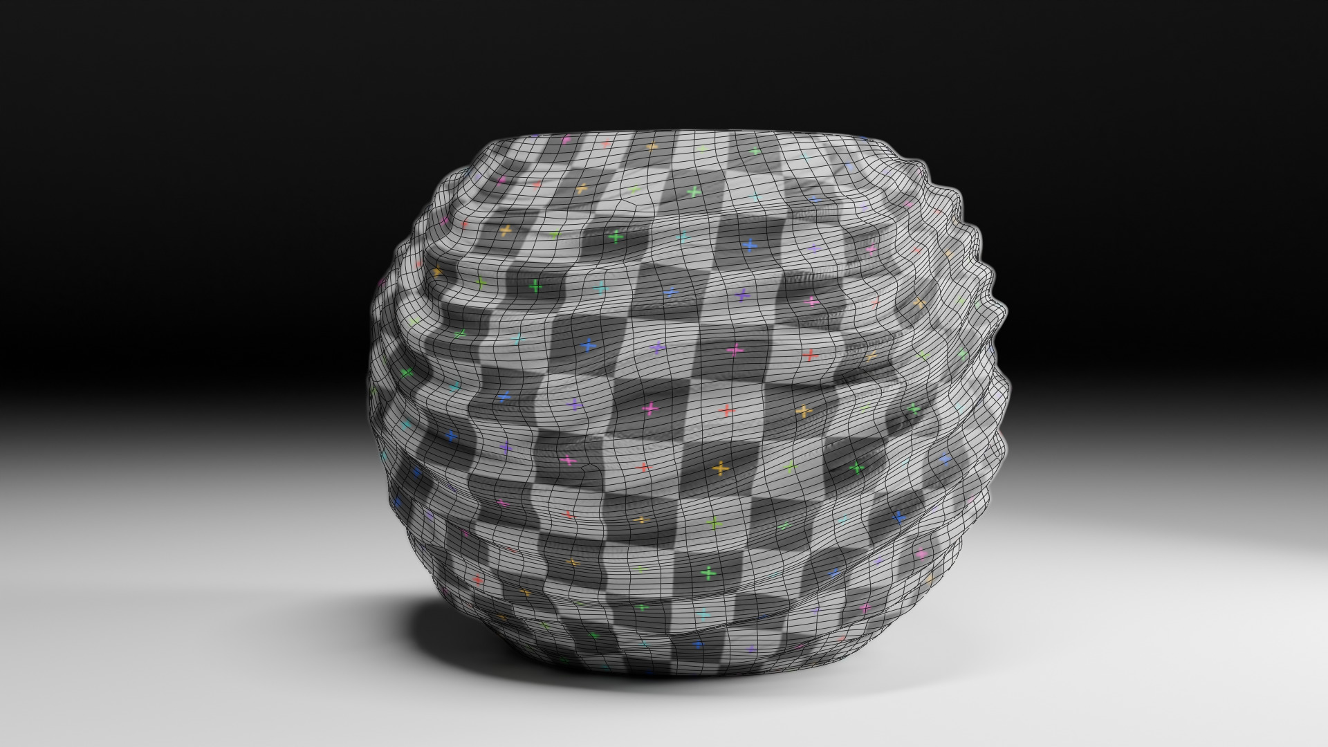 3D Wooden Wave Vase High Quality Model Low-poly 3D model_5