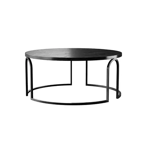 Hardin Oak Coffee Table - Full Black