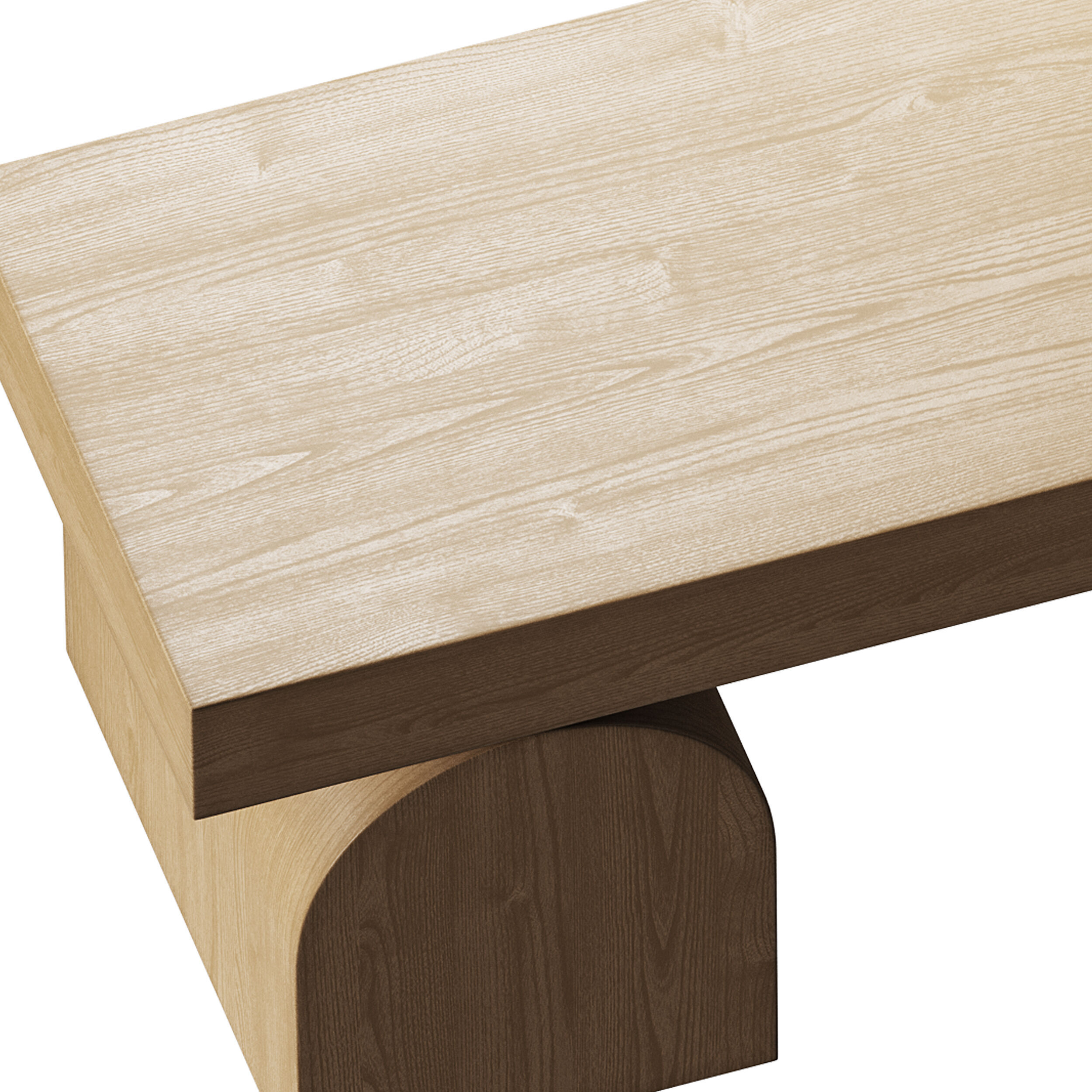 Henley elm coffe table 3D model_9